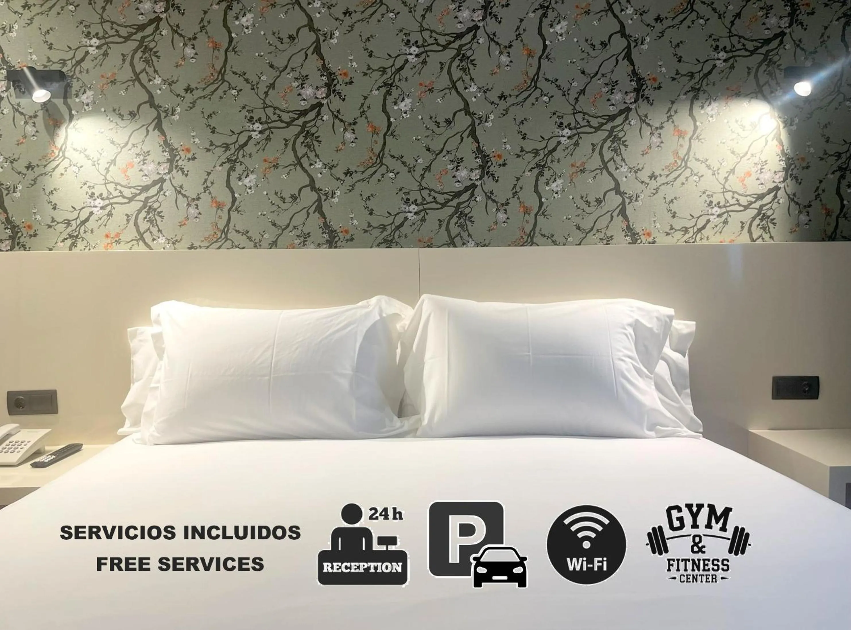 Bed in Hotel Apartamentos San Fermín Pamplona