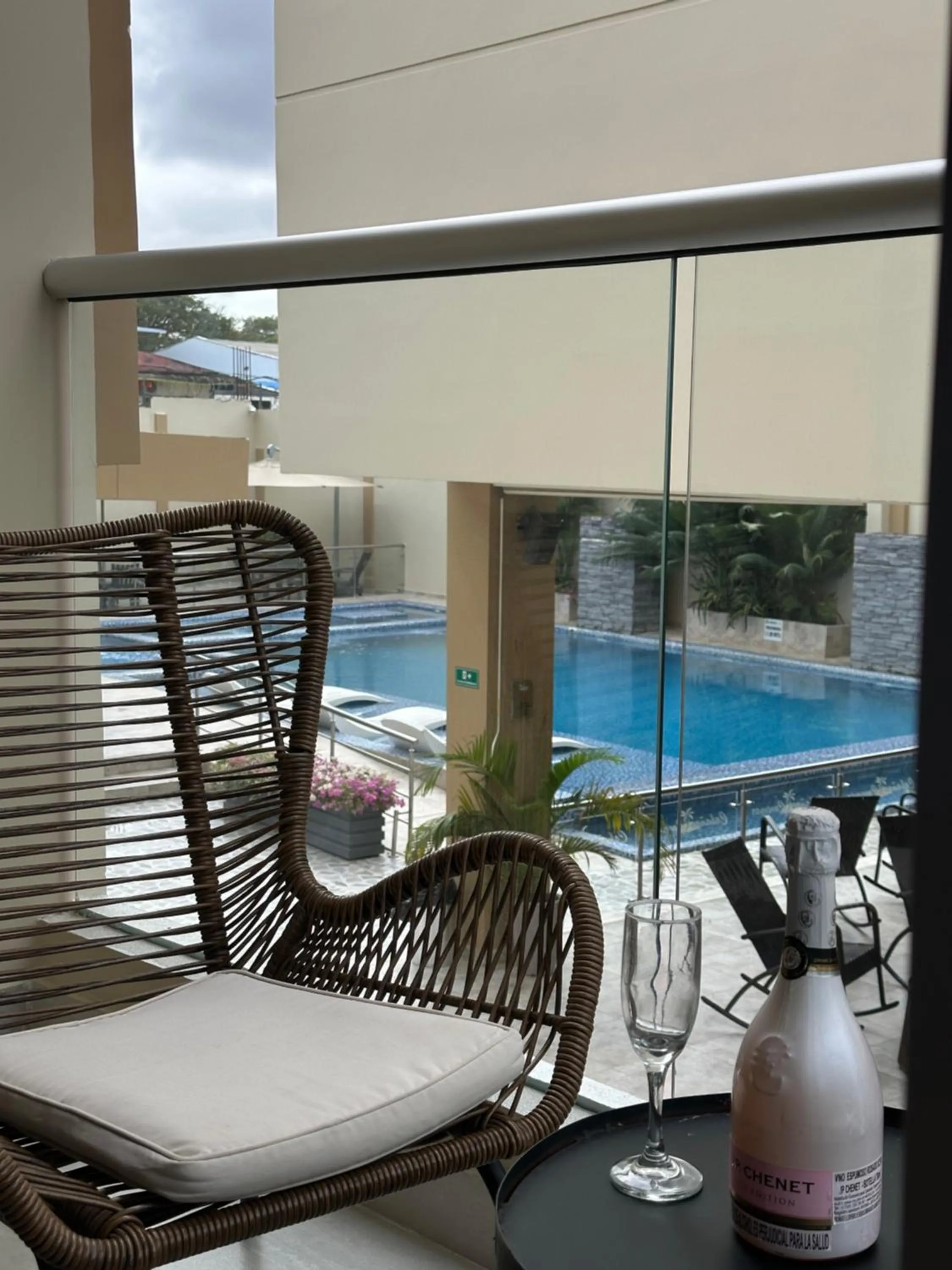 Balcony/Terrace in Hotel y Cabañas Covemar