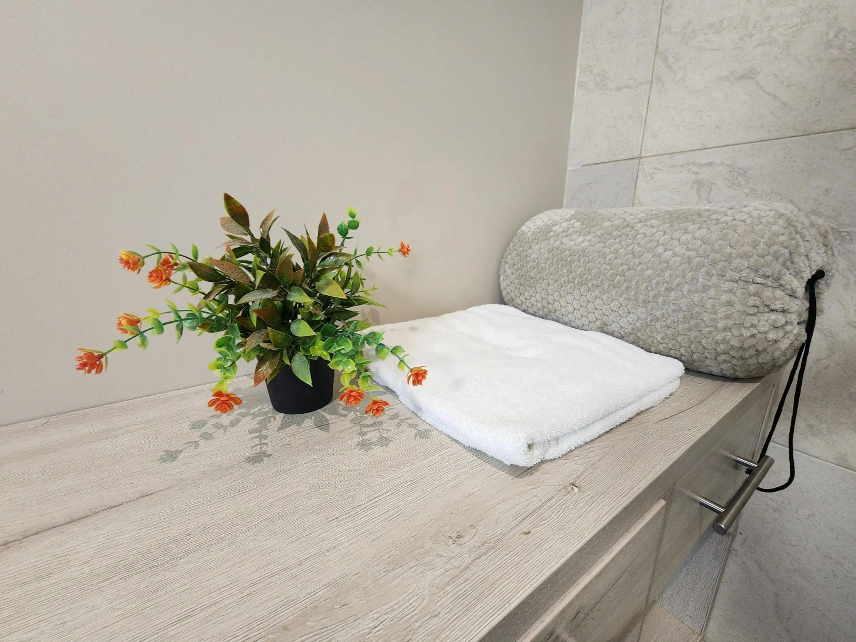 towels, Bed in Hotel y Cabañas Covemar