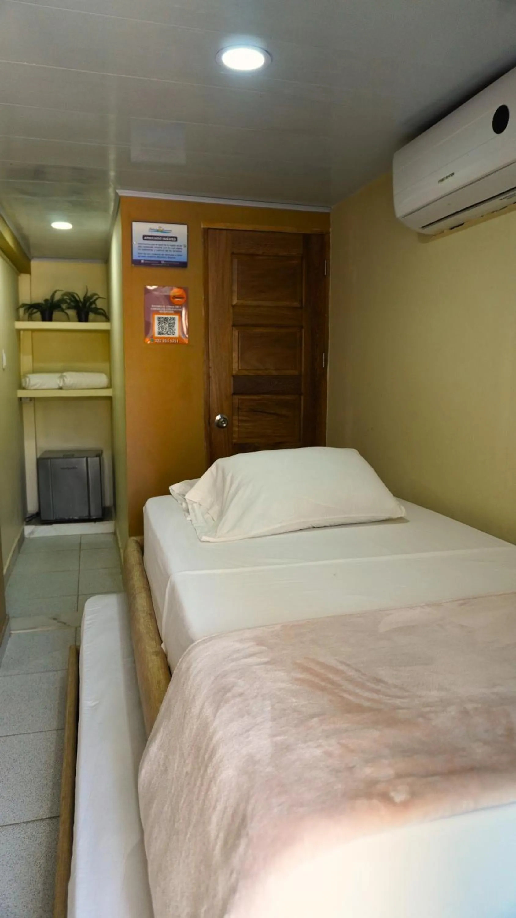 Bed in Hotel y Cabañas Covemar