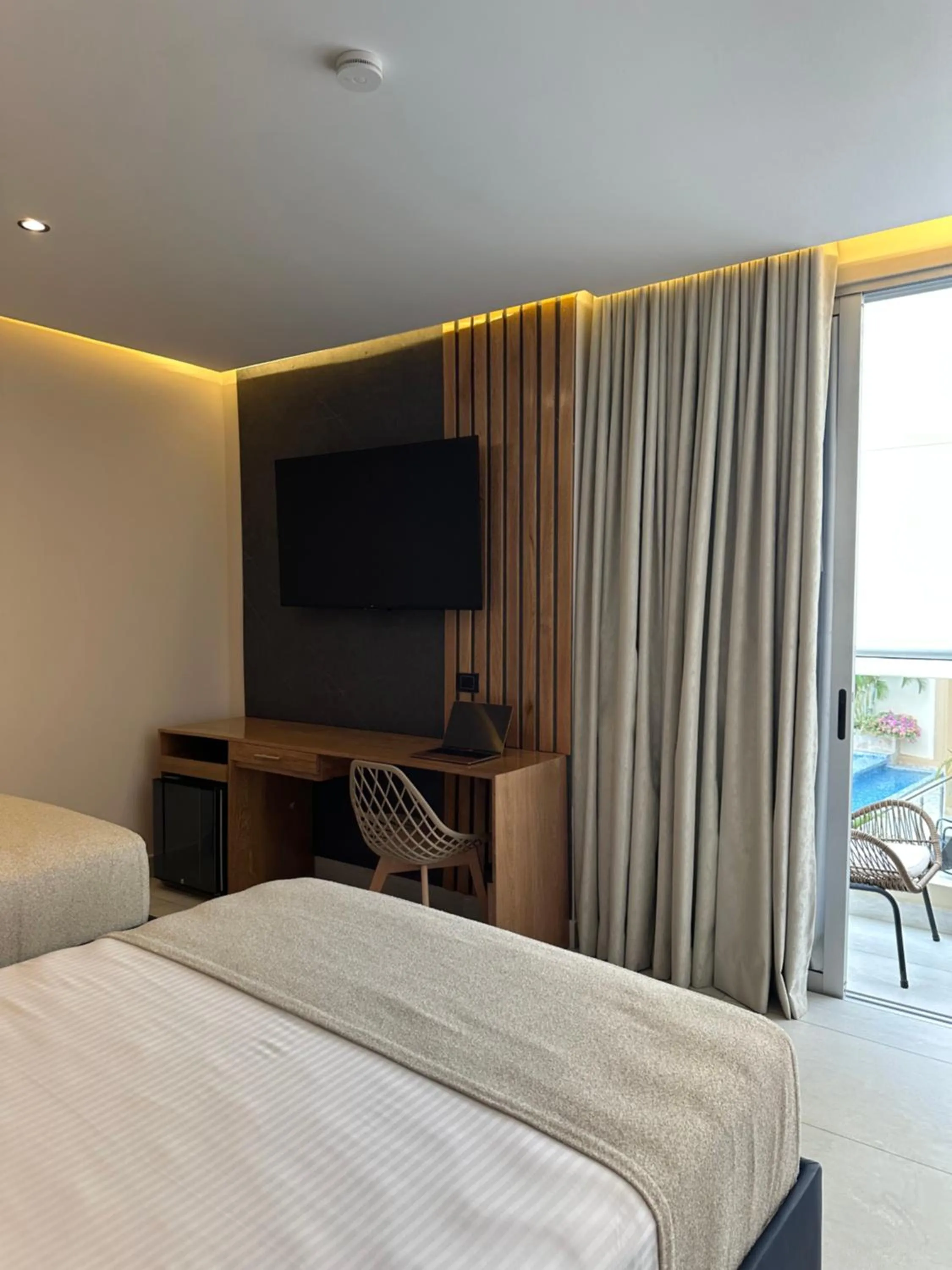 Bed in Hotel y Cabañas Covemar