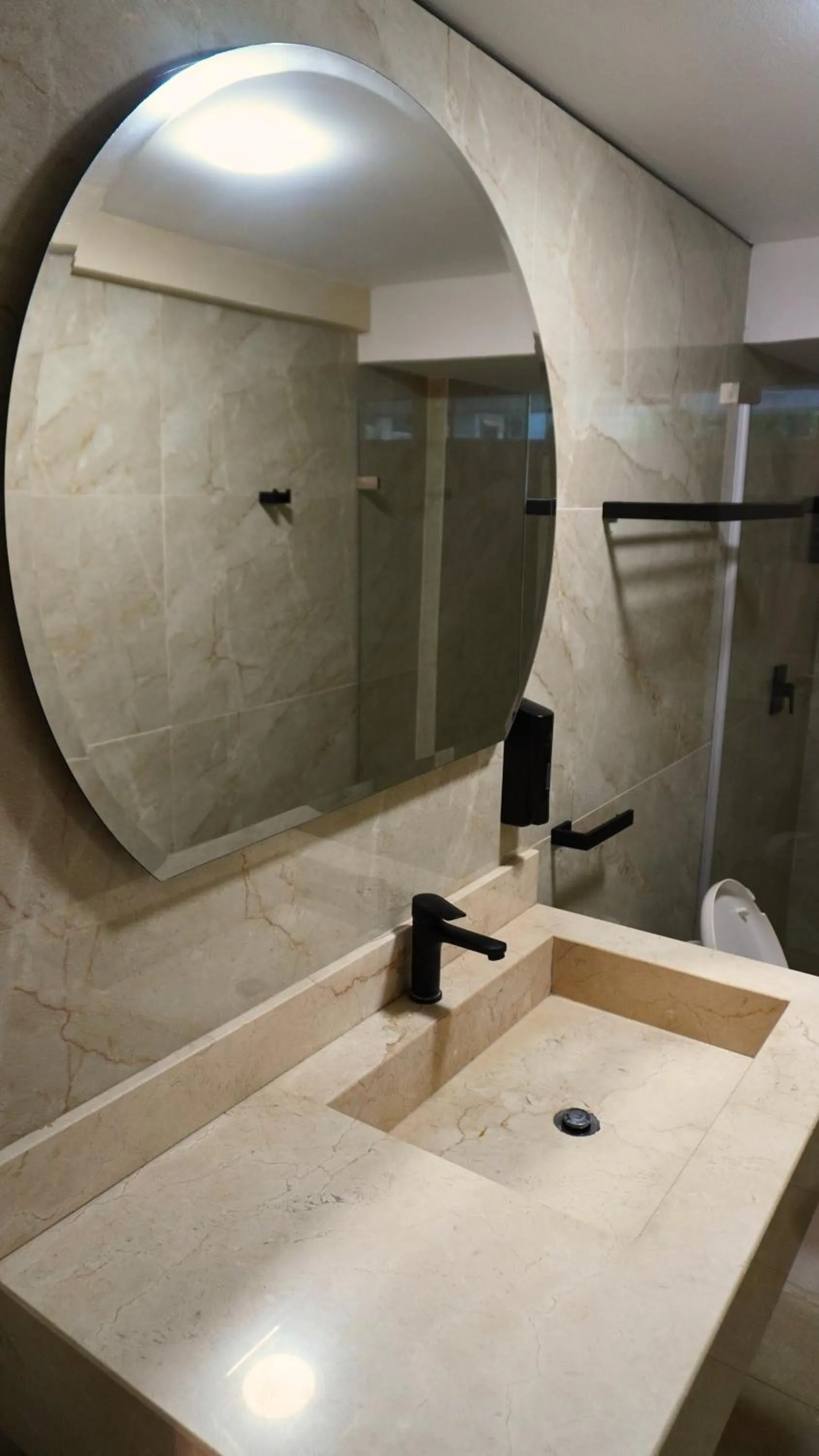 Bathroom in Hotel y Cabañas Covemar