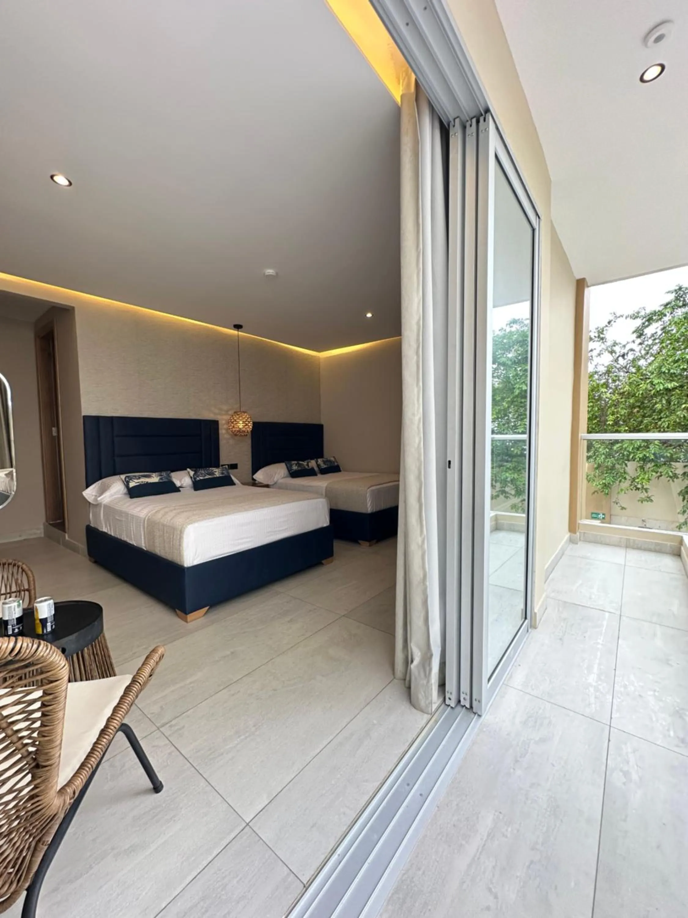 Bed in Hotel y Cabañas Covemar