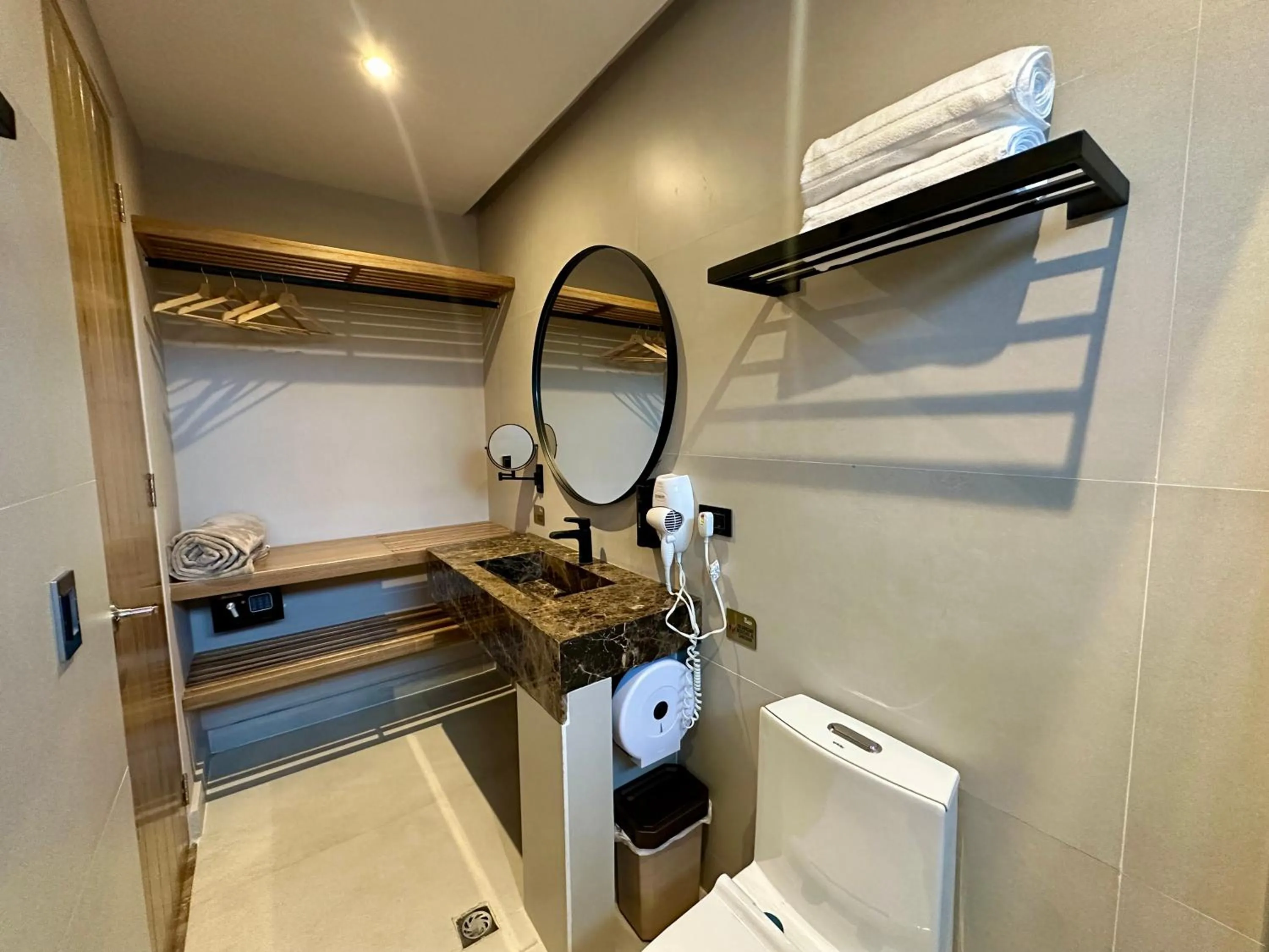 Bathroom in Hotel y Cabañas Covemar