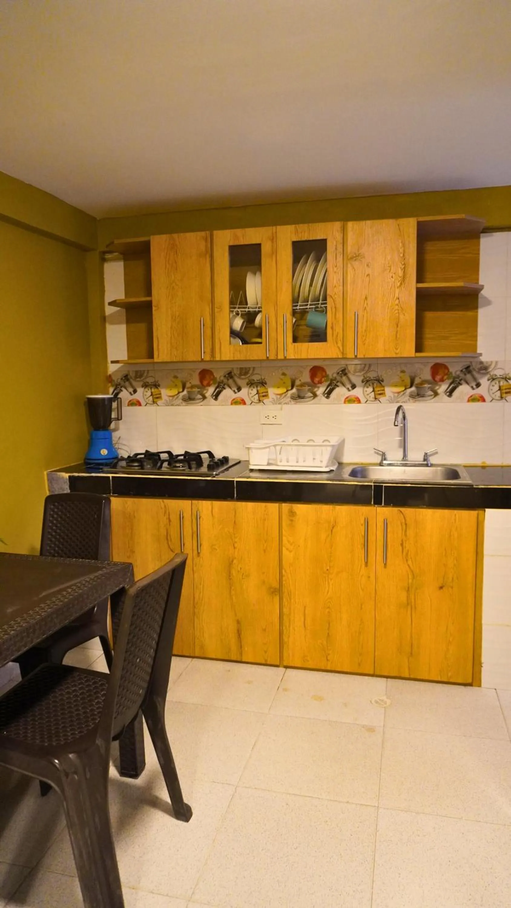 Kitchen or kitchenette in Hotel y Cabañas Covemar