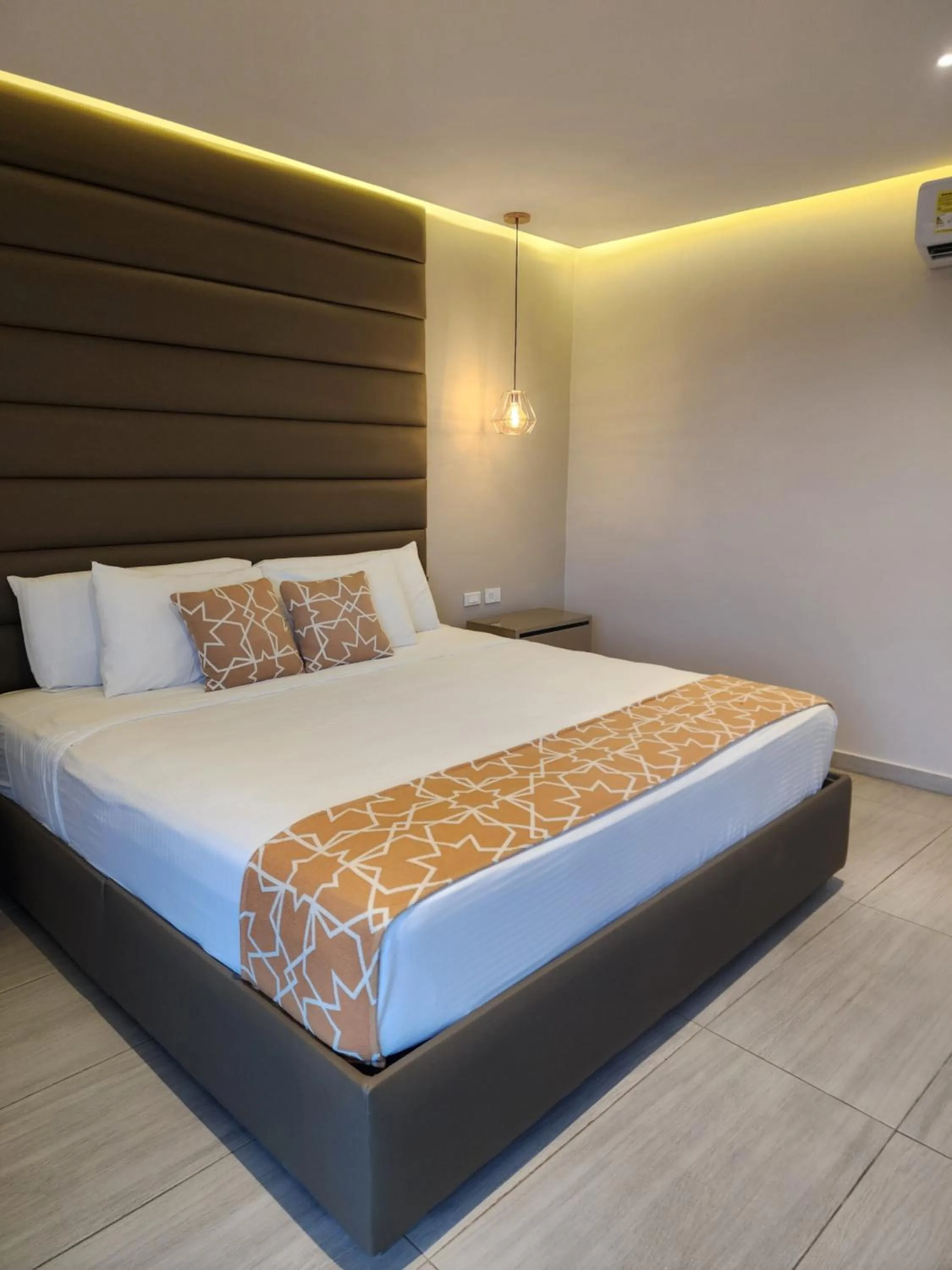 Bed in Hotel y Cabañas Covemar