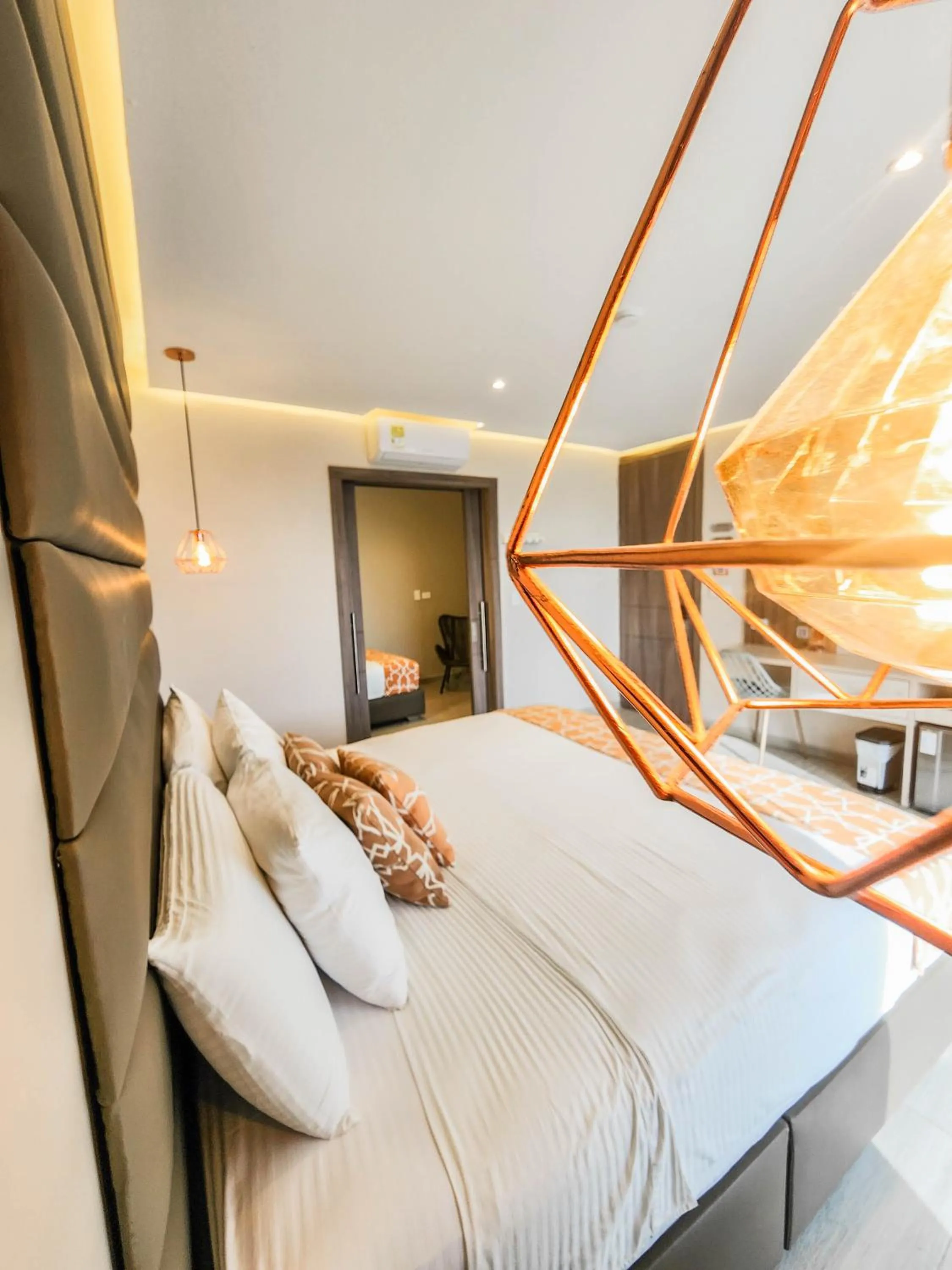 Bed in Hotel y Cabañas Covemar