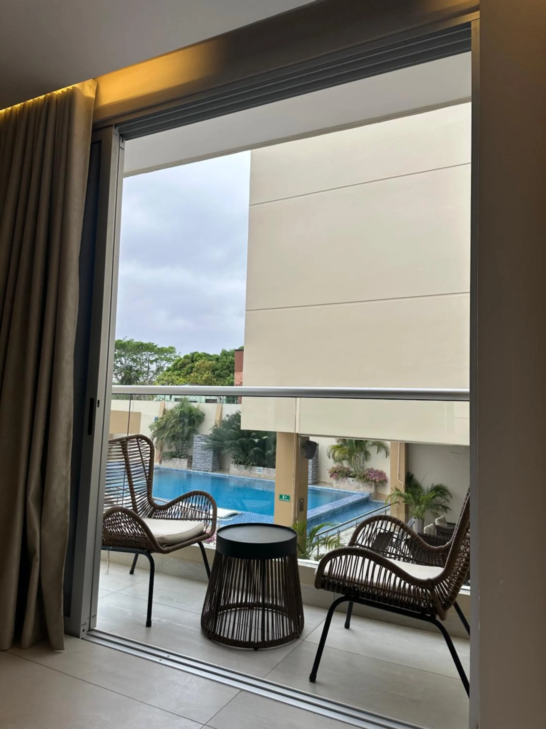 Balcony/Terrace in Hotel y Cabañas Covemar