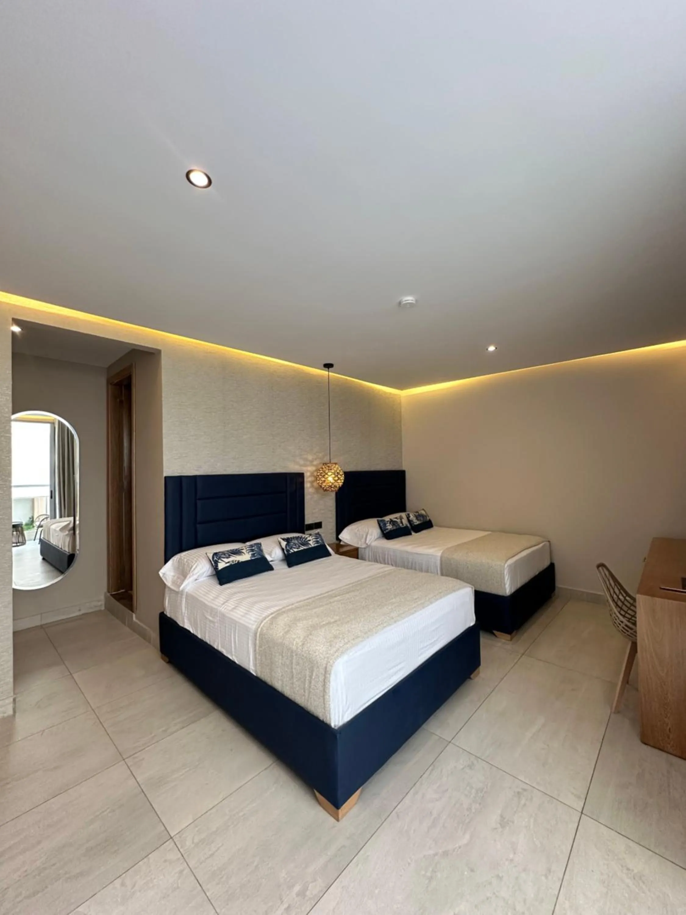 Bed in Hotel y Cabañas Covemar