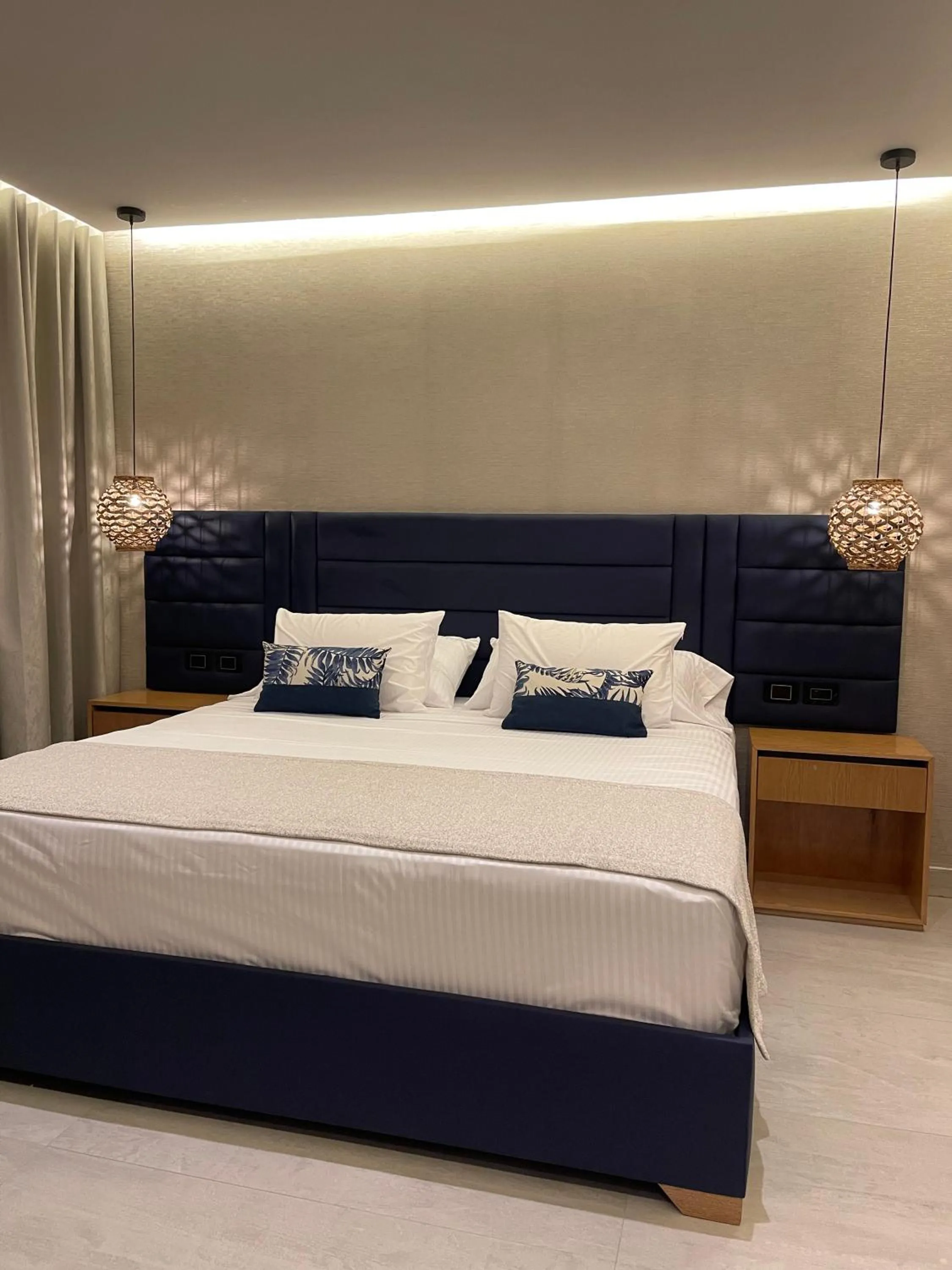 Bed in Hotel y Cabañas Covemar