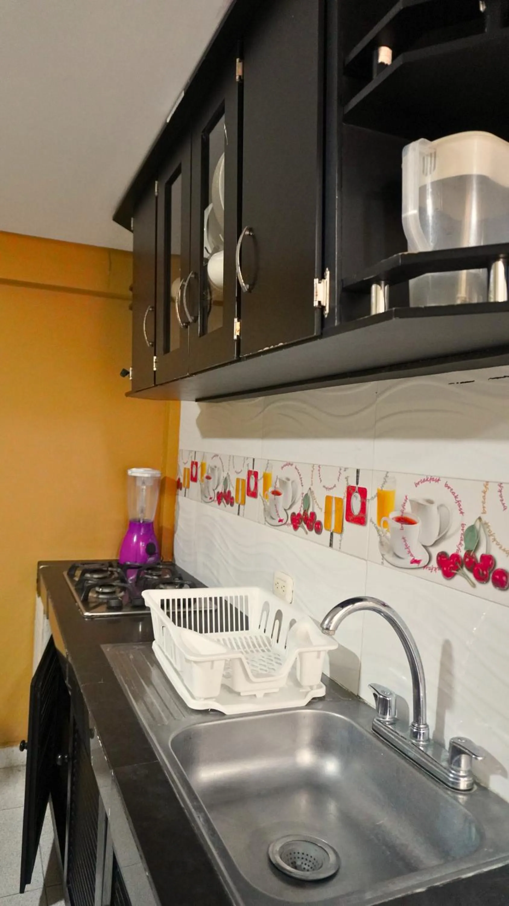 Kitchen or kitchenette in Hotel y Cabañas Covemar