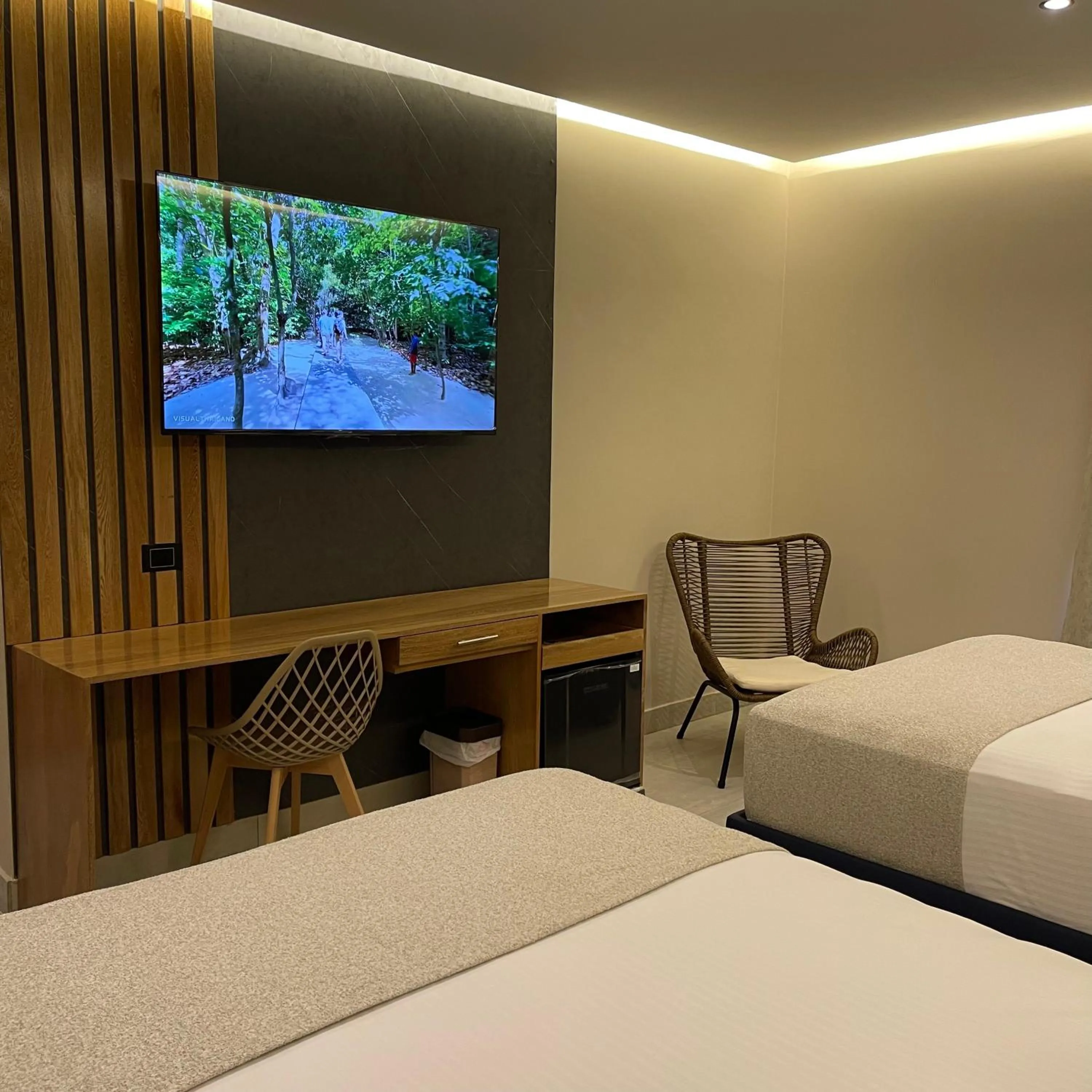 Bed in Hotel y Cabañas Covemar