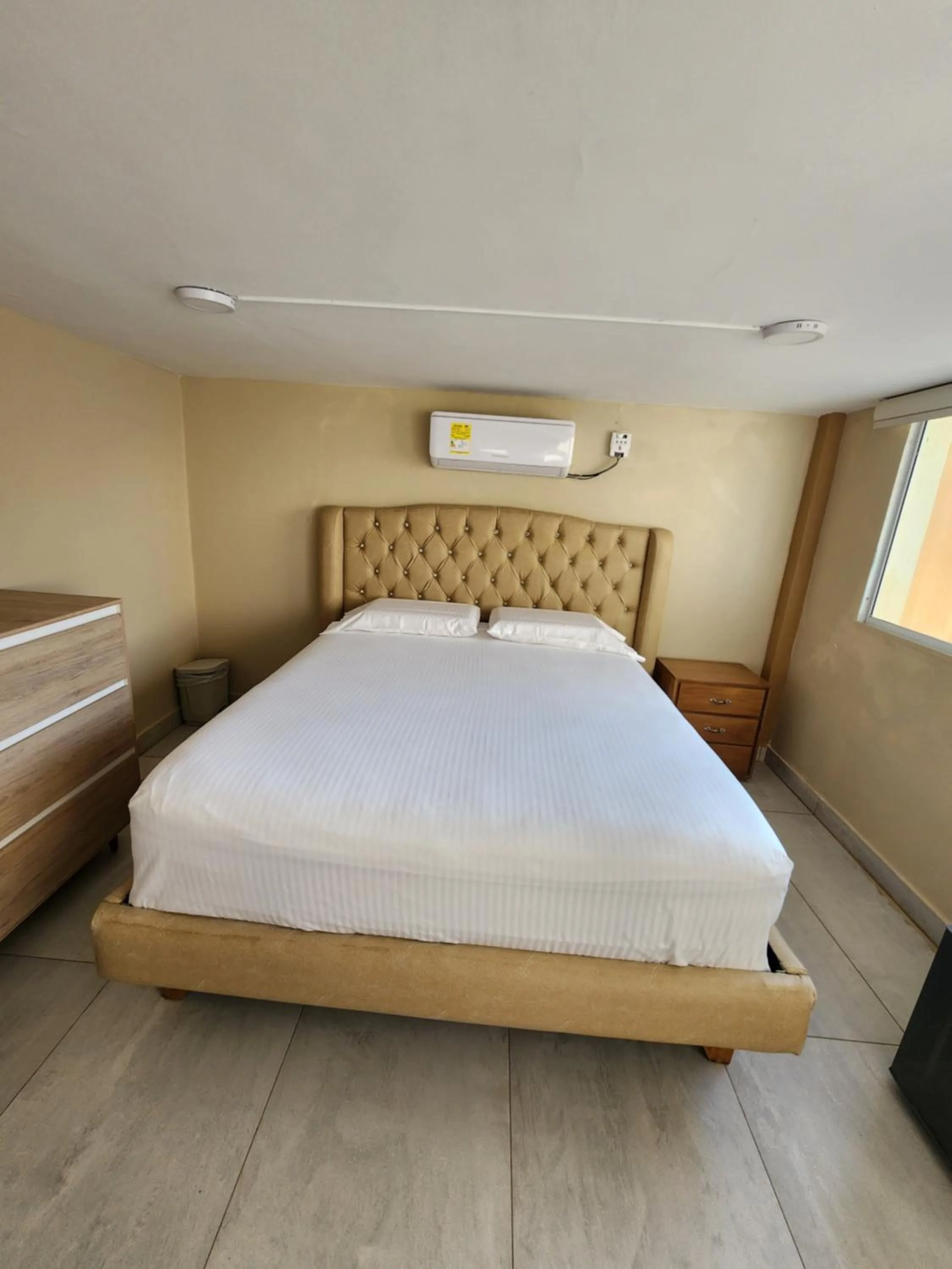 Bed in Hotel y Cabañas Covemar