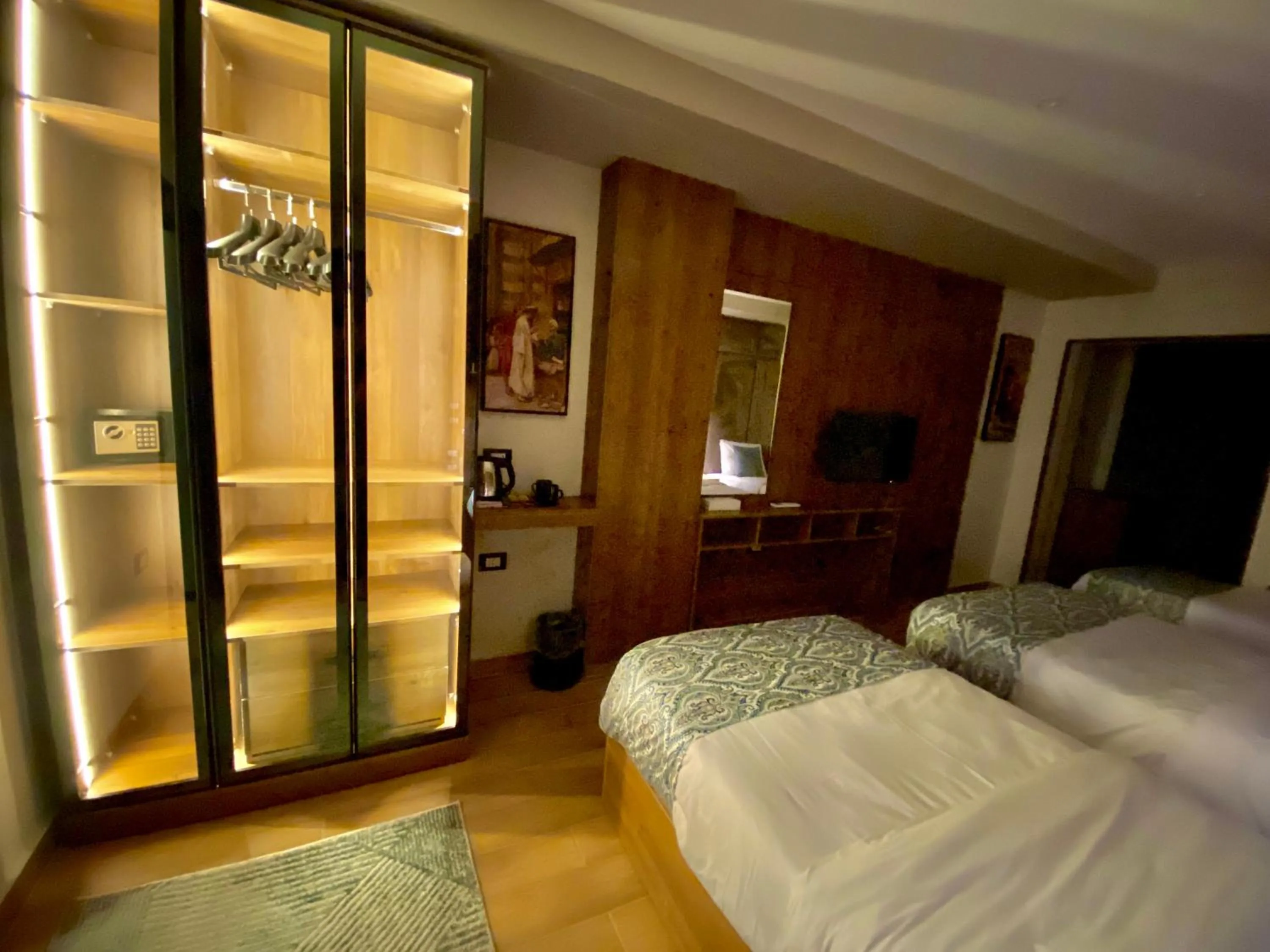 Bed in New Museum Guest House, Pyramids View