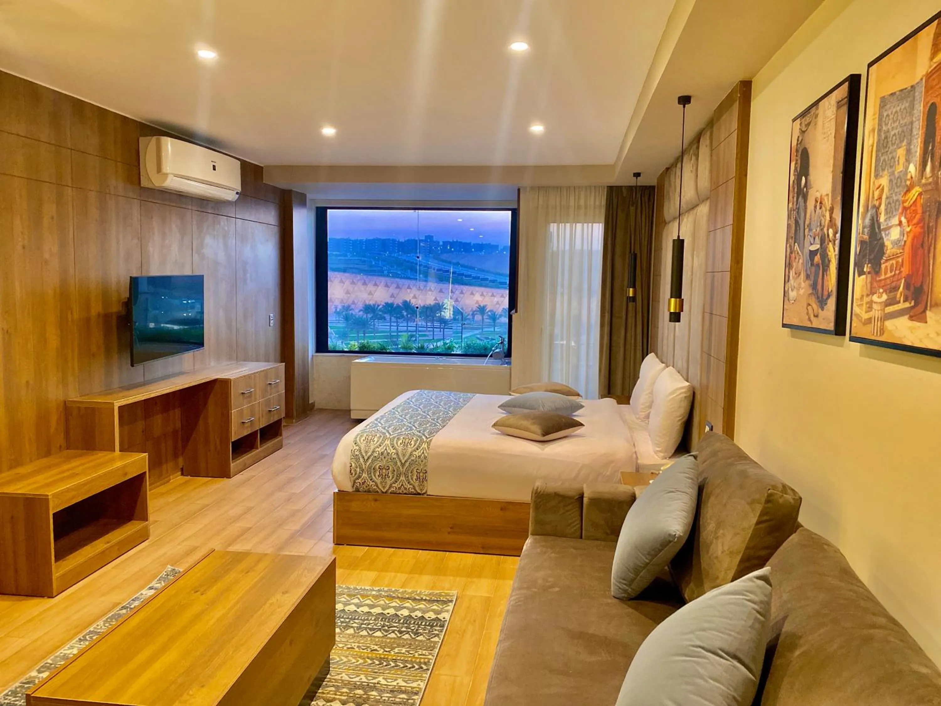 Bedroom, Bed in New Museum Guest House, Pyramids View