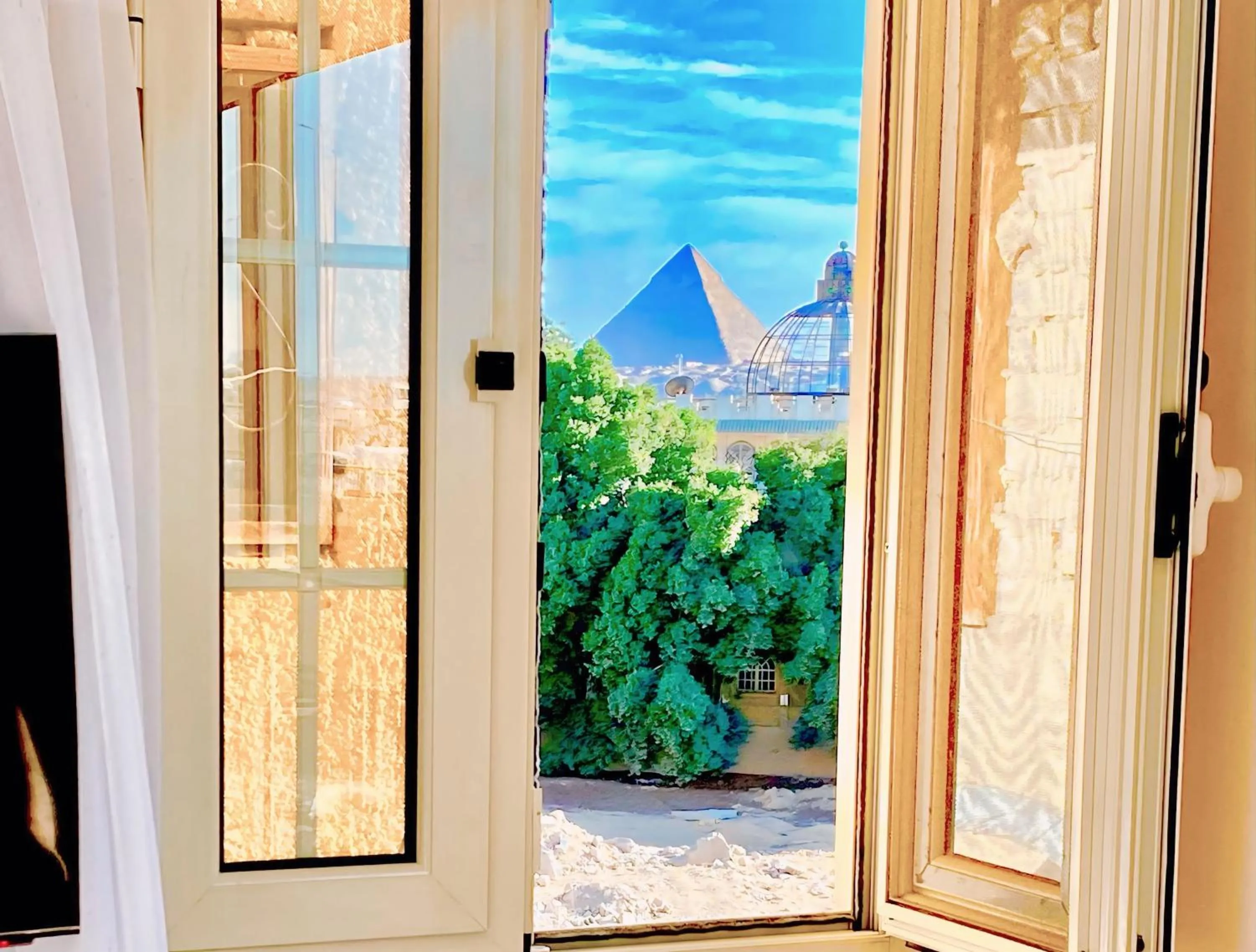 View (from property/room) in New Museum Guest House, Pyramids View
