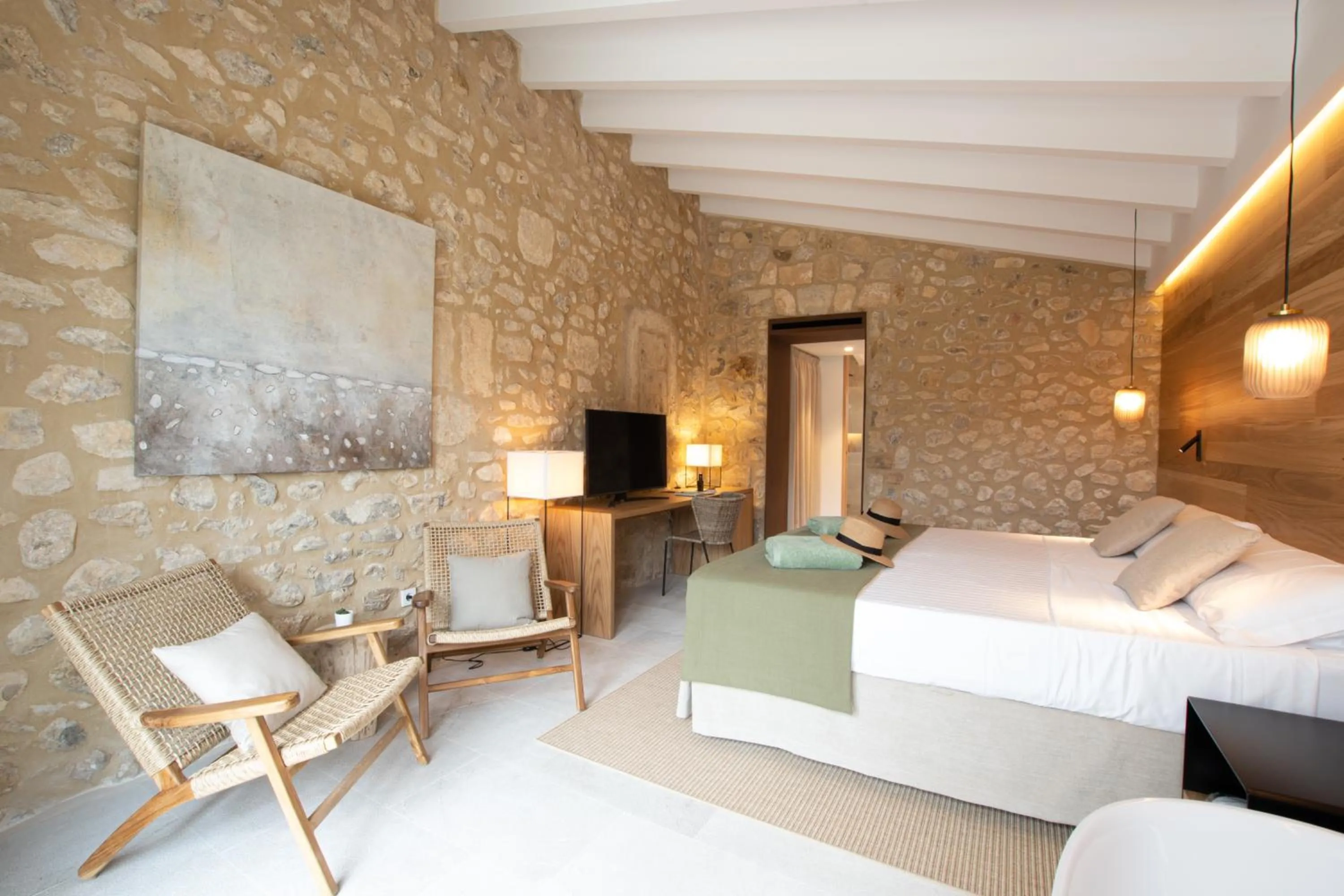 Bed in Fincahotel Treurer - Olive Grove & Grand House - Adults Only