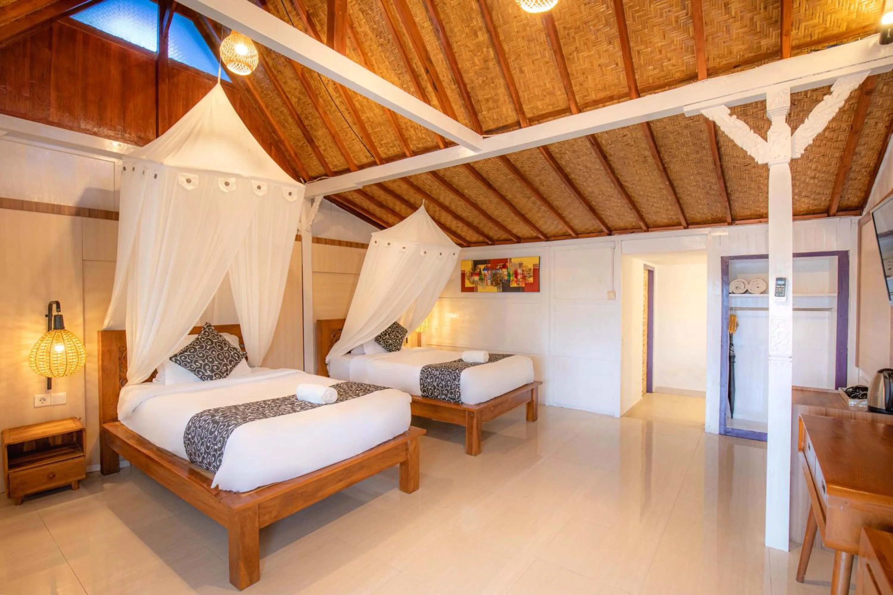 Bed in The Kleep Jungle Resort