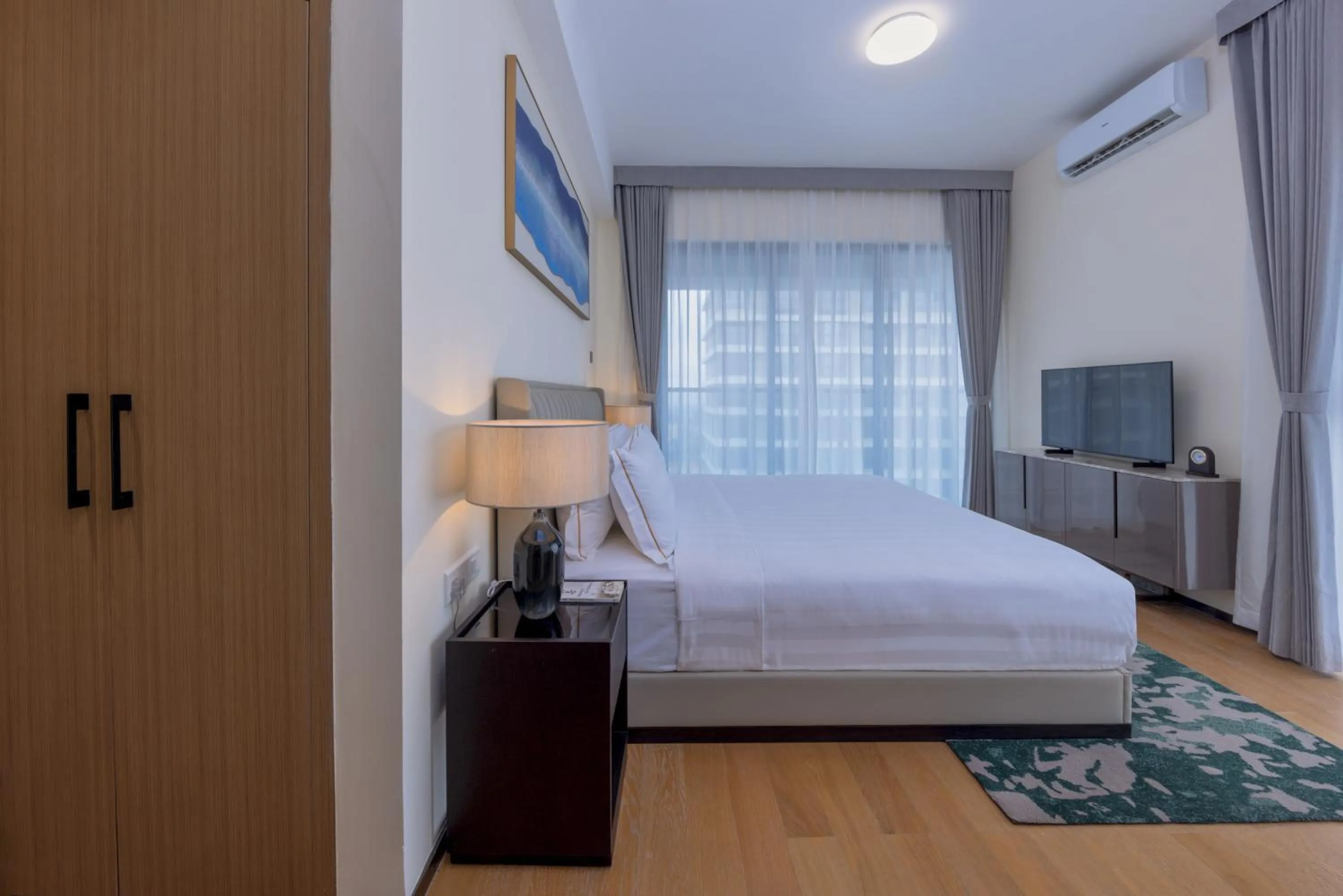 Bedroom, Bed in Pan Pacific Serviced Suites Nairobi