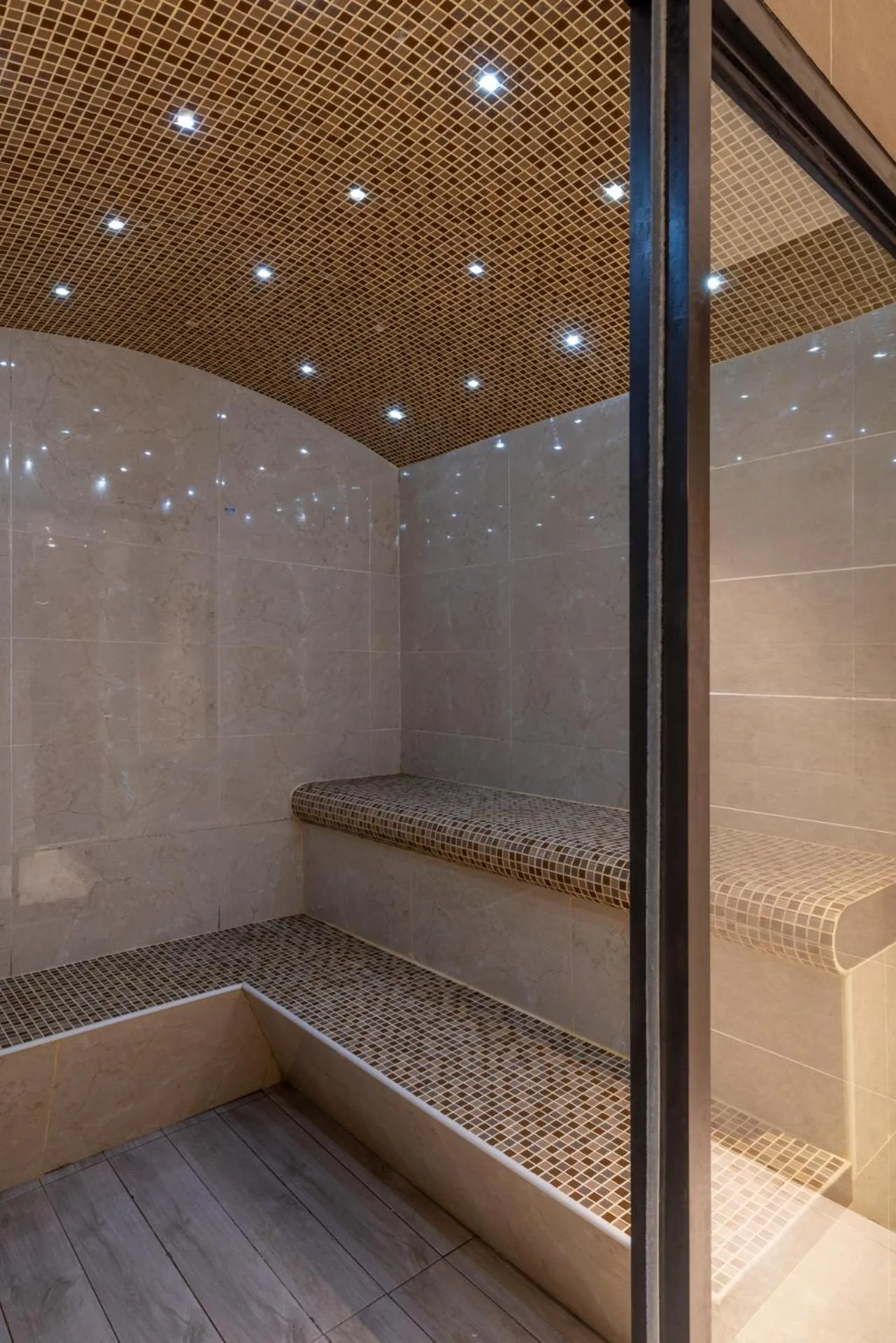 Steam room in Pan Pacific Serviced Suites Nairobi