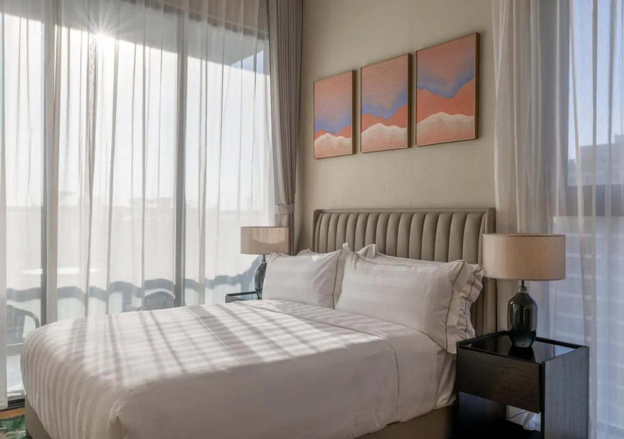 Bed in Pan Pacific Serviced Suites Nairobi