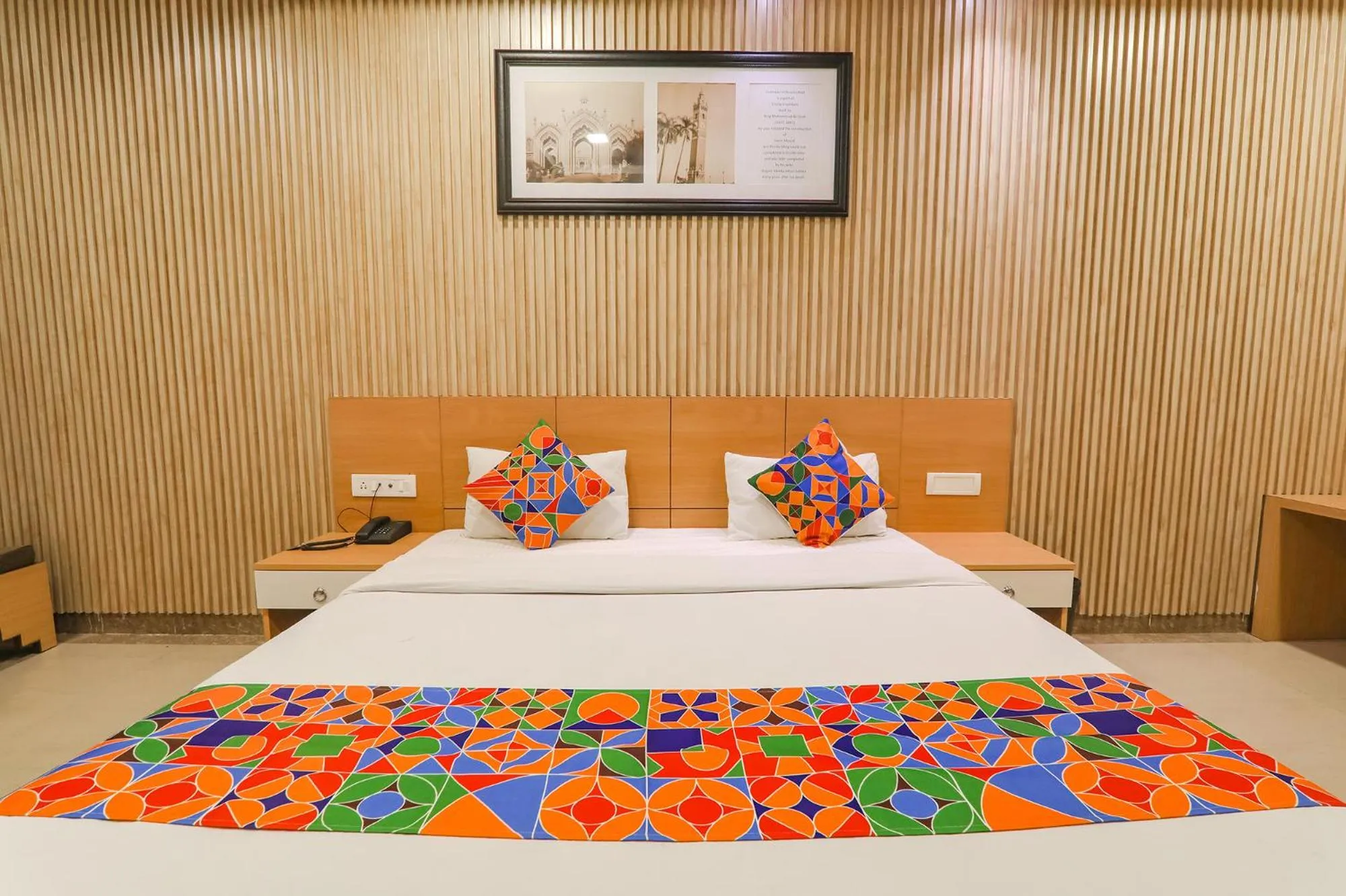 Bed in FabHotel Raghubar Kripa