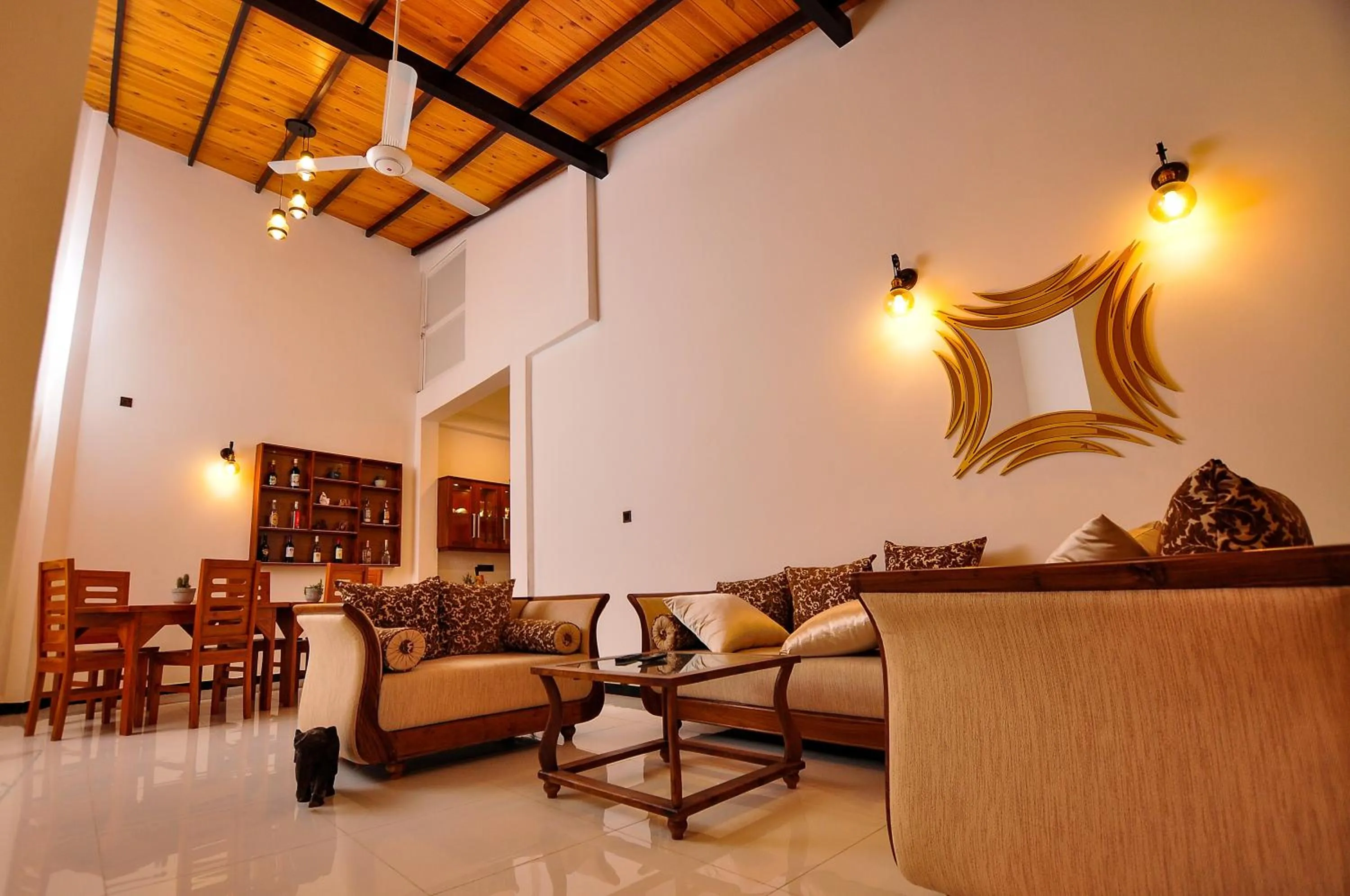 Seating area in Sachinro Hotel Mirissa