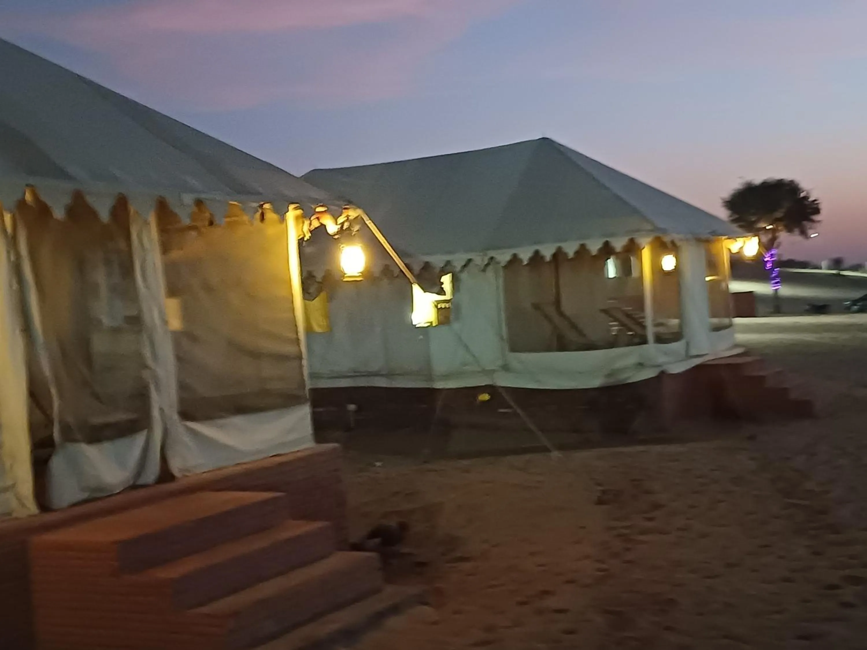 Bed in Bikaner Desert Camp and Resort