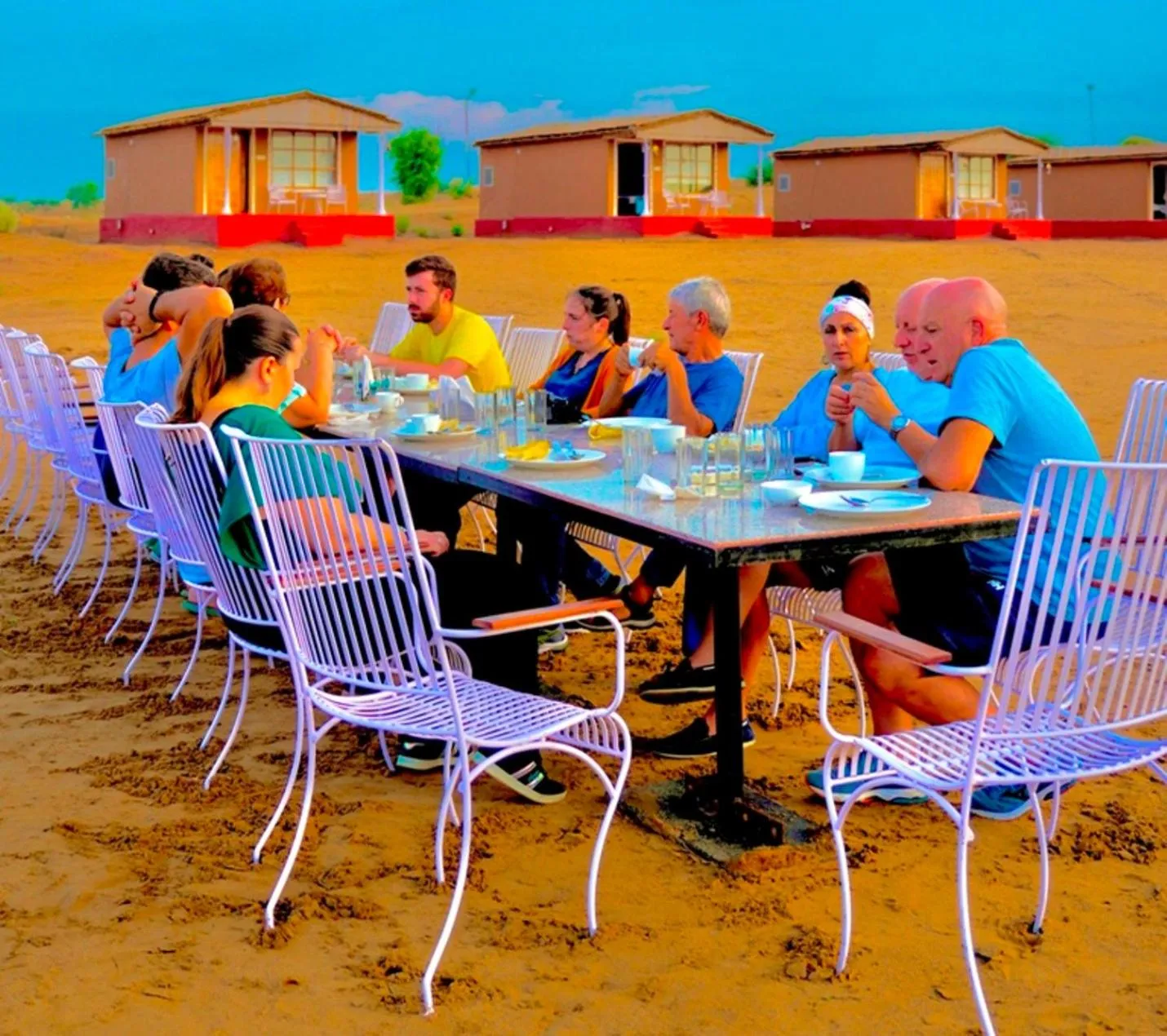 Breakfast in Bikaner Desert Camp and Resort