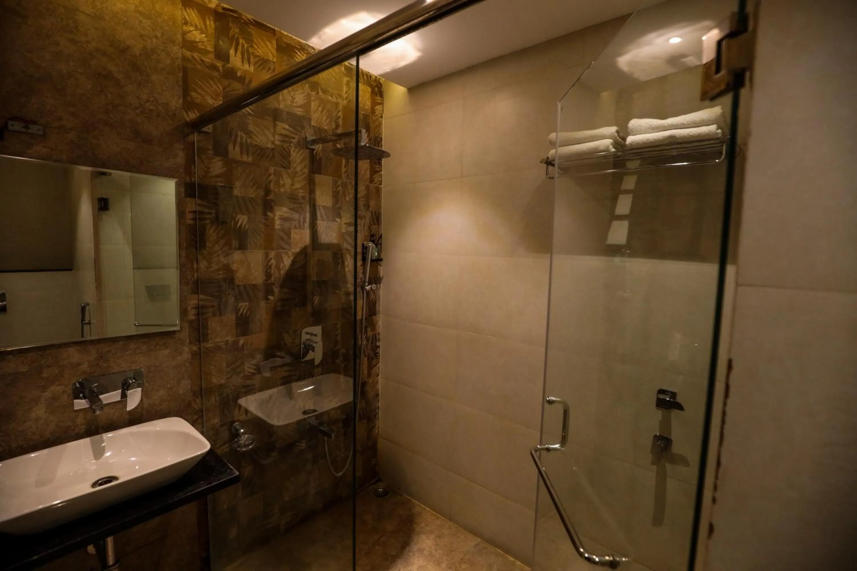 Shower in Hotel Atithi, Aurangabad