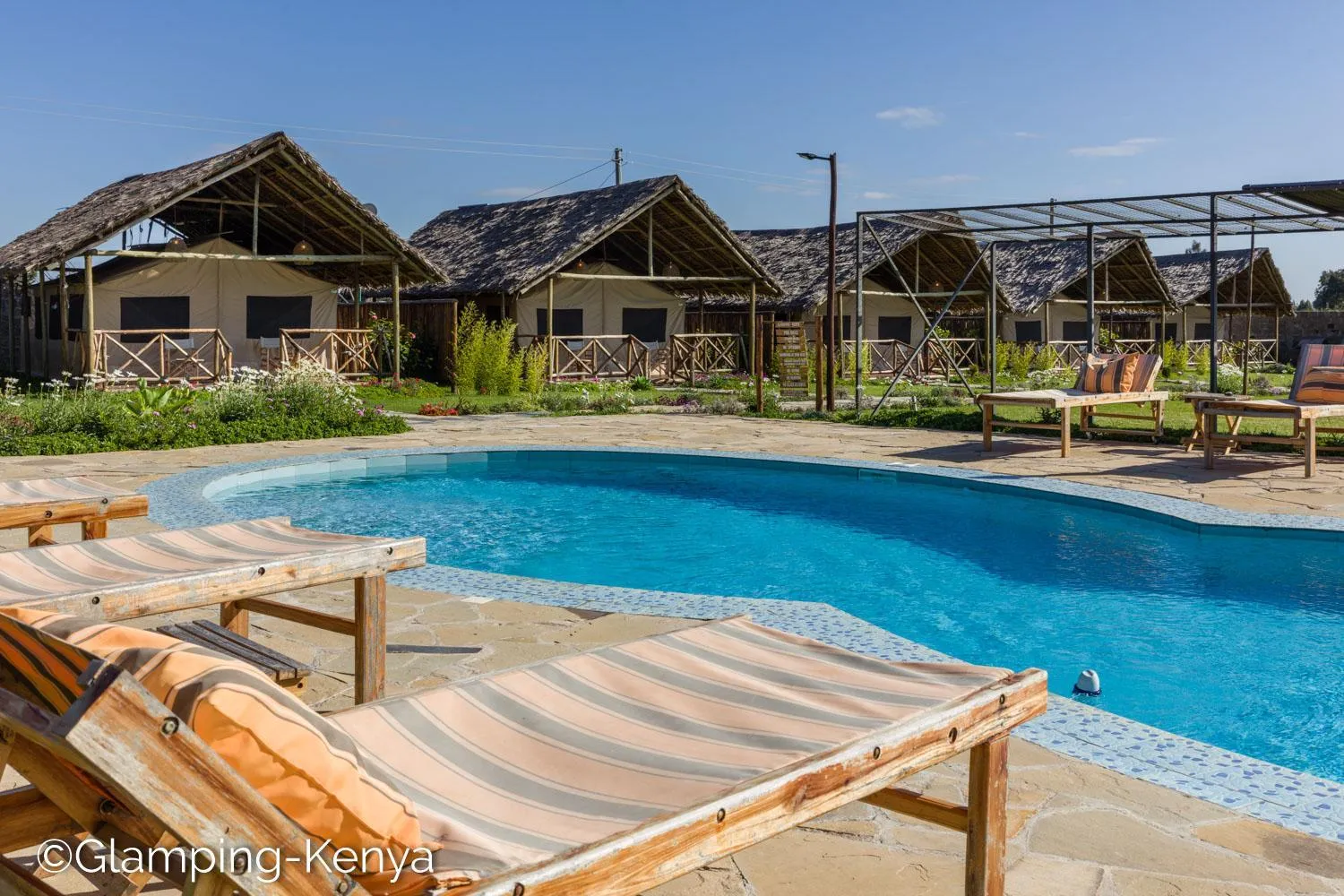 Swimming pool in Glamping Kenya Mount Kenya Lodge Nanyuki