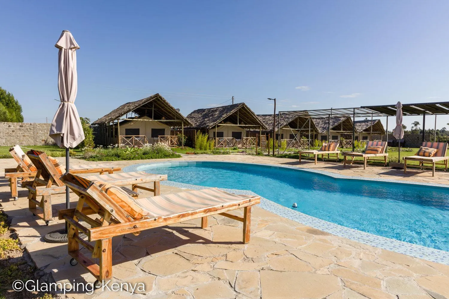 Swimming pool in Glamping Kenya Mount Kenya Lodge Nanyuki