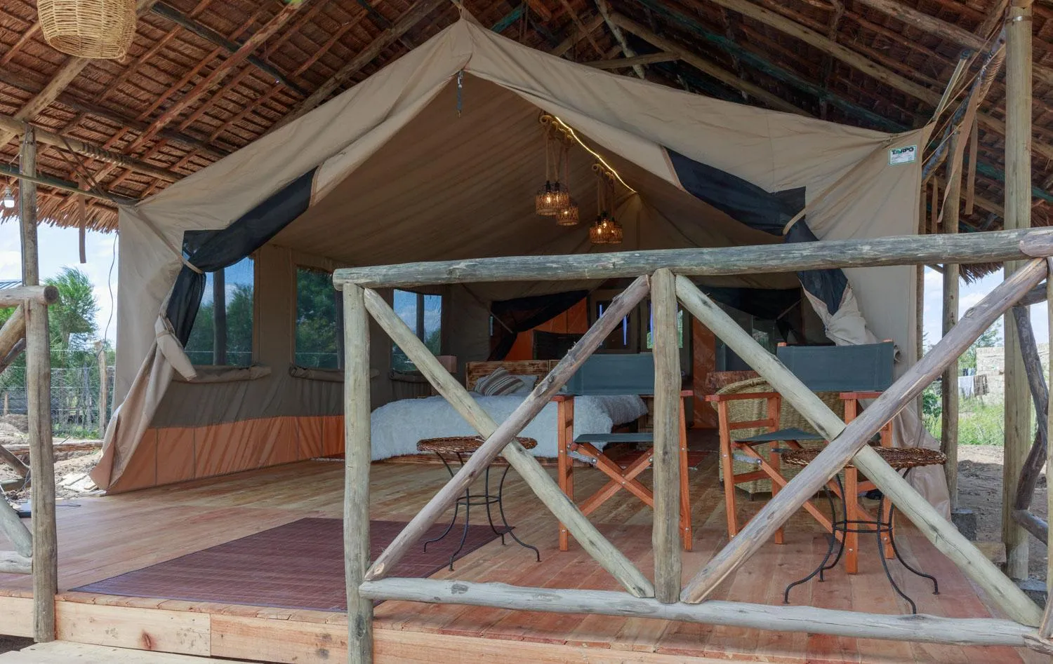 Balcony/Terrace in Glamping Kenya Mount Kenya Lodge Nanyuki