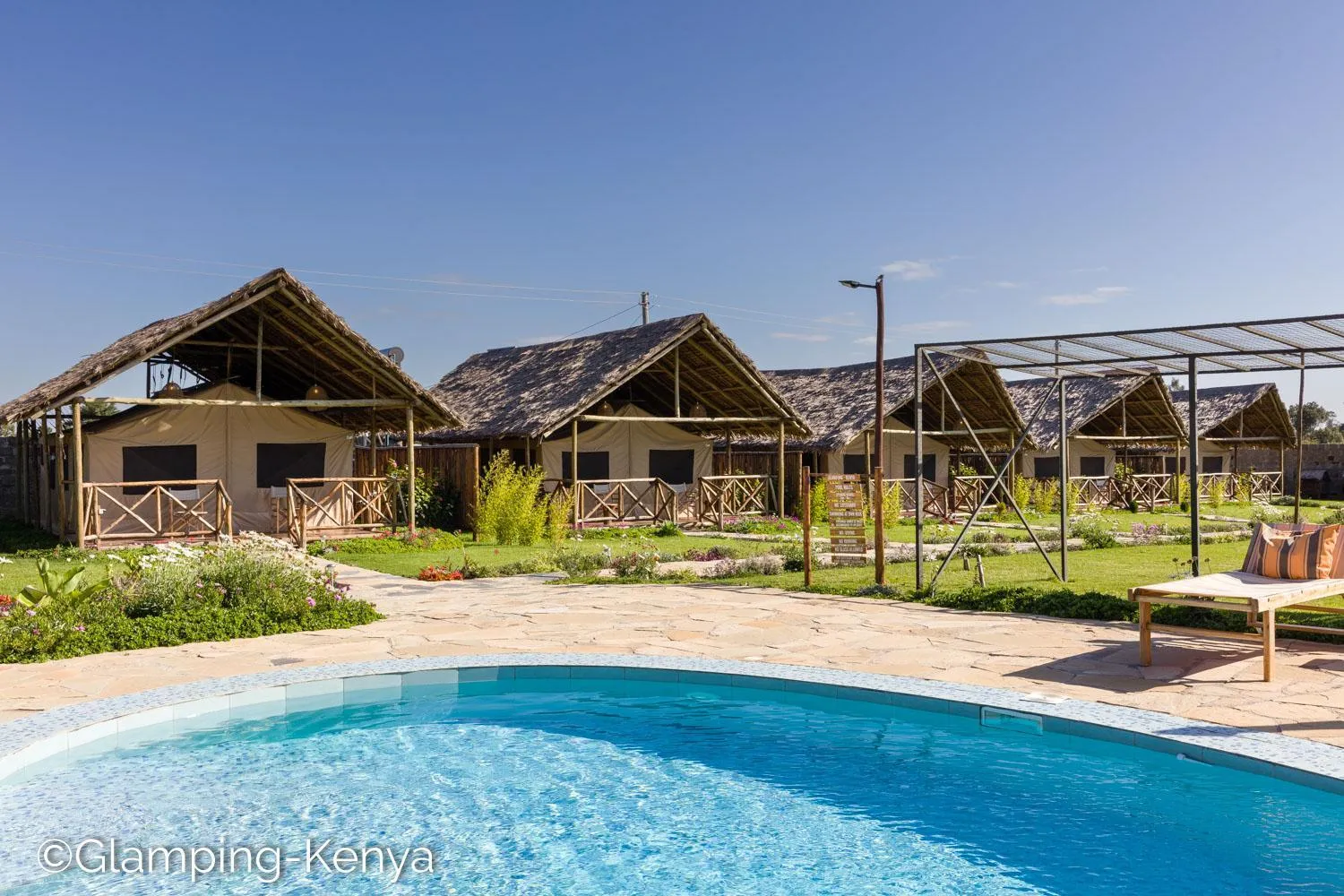 Swimming pool in Glamping Kenya Mount Kenya Lodge Nanyuki