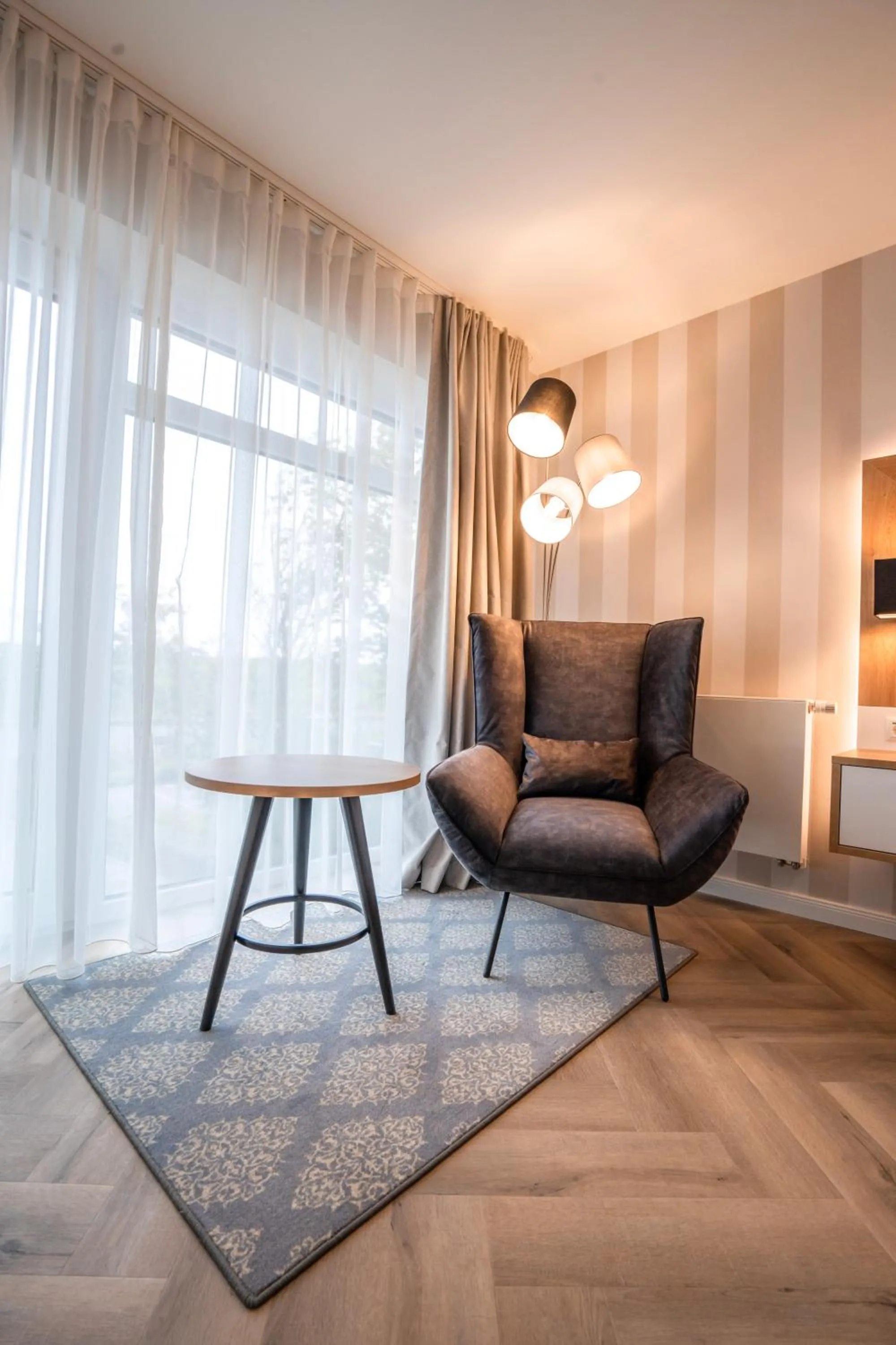 Seating area in Hotel MeerZeiten inklusive externer Schwimmbad- & Saunanutzung