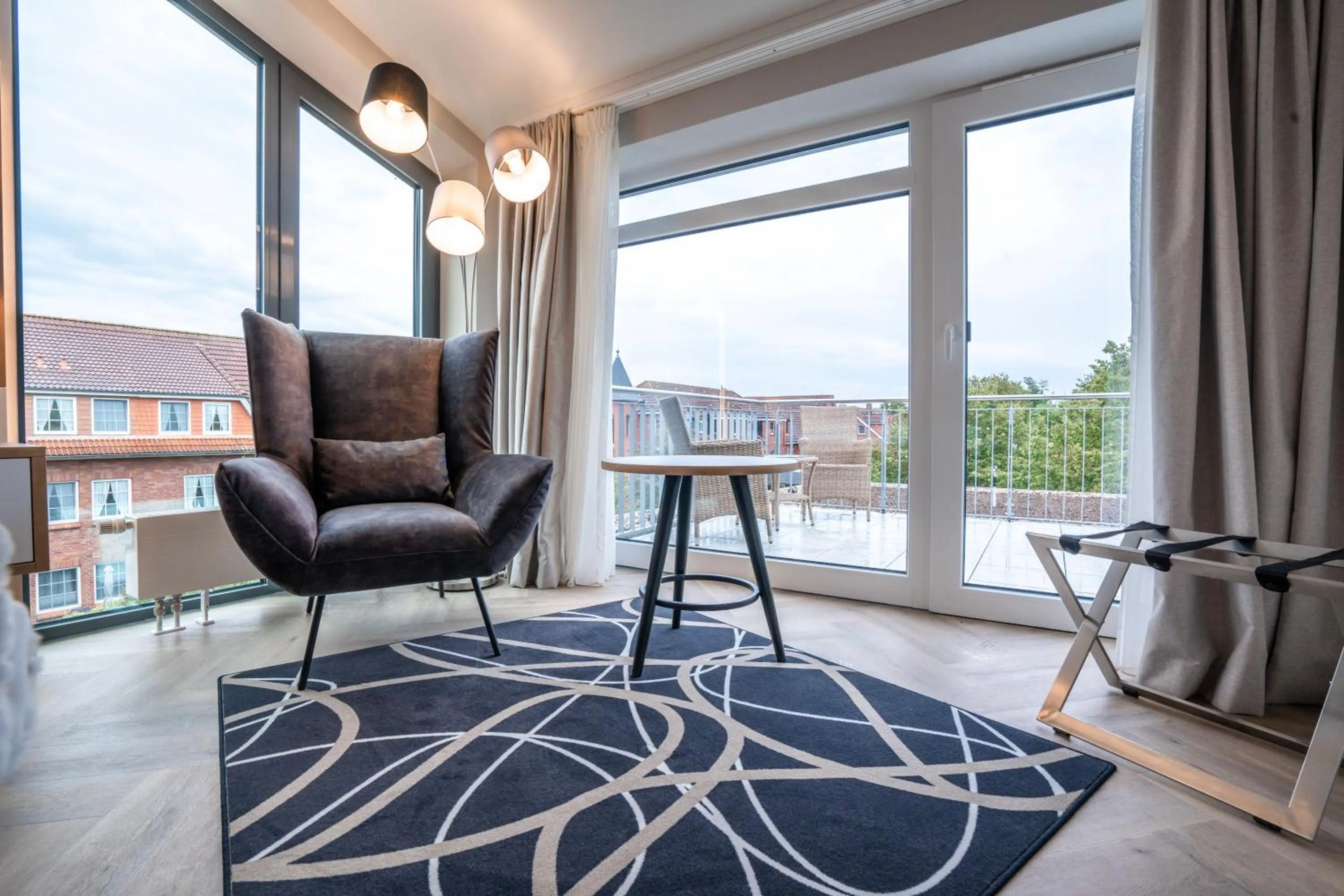 Balcony/Terrace in Hotel MeerZeiten inklusive externer Schwimmbad- & Saunanutzung