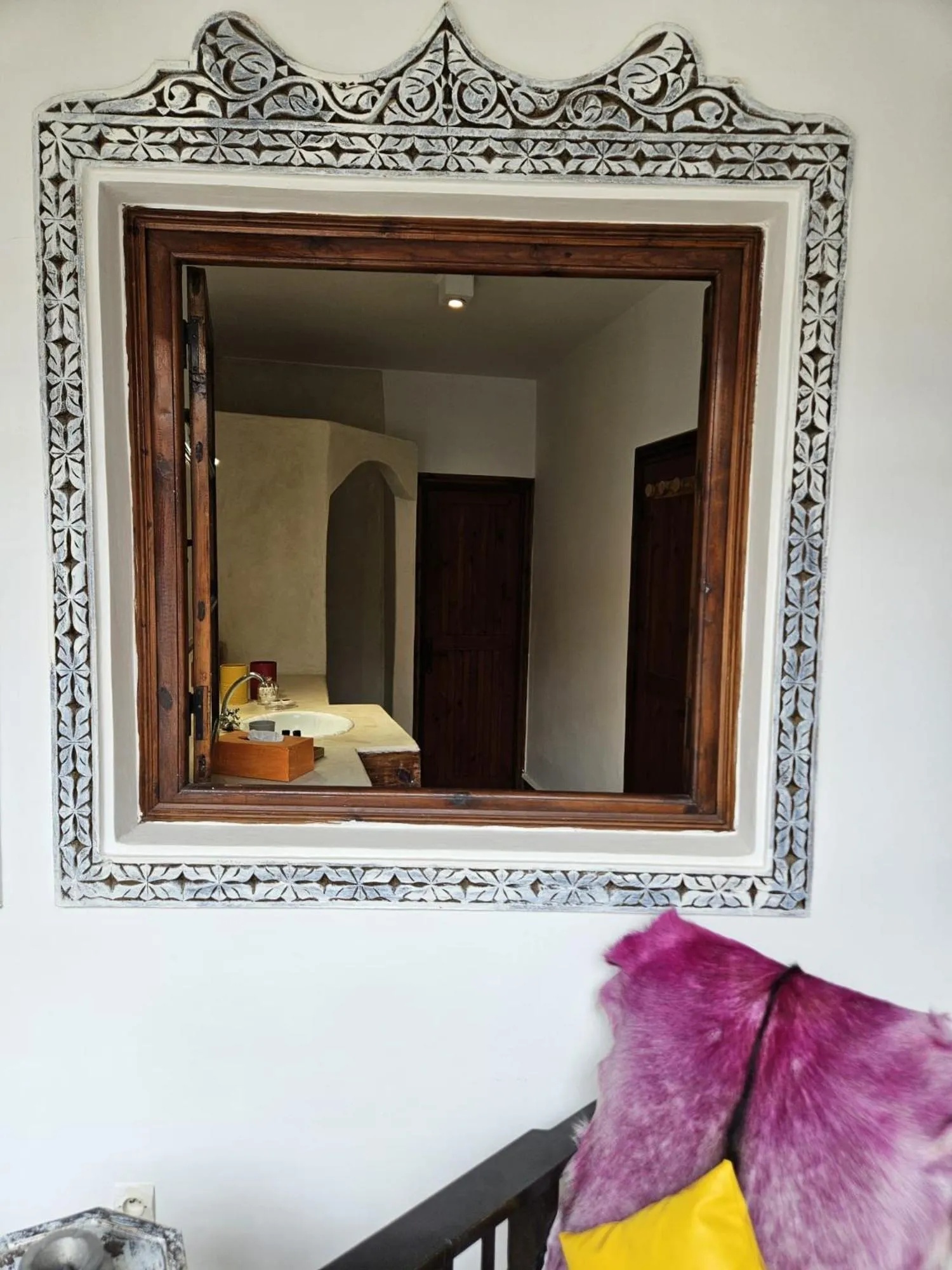 Bathroom, Bed in Les Terrasses d'Essaouira - Yoga Studio