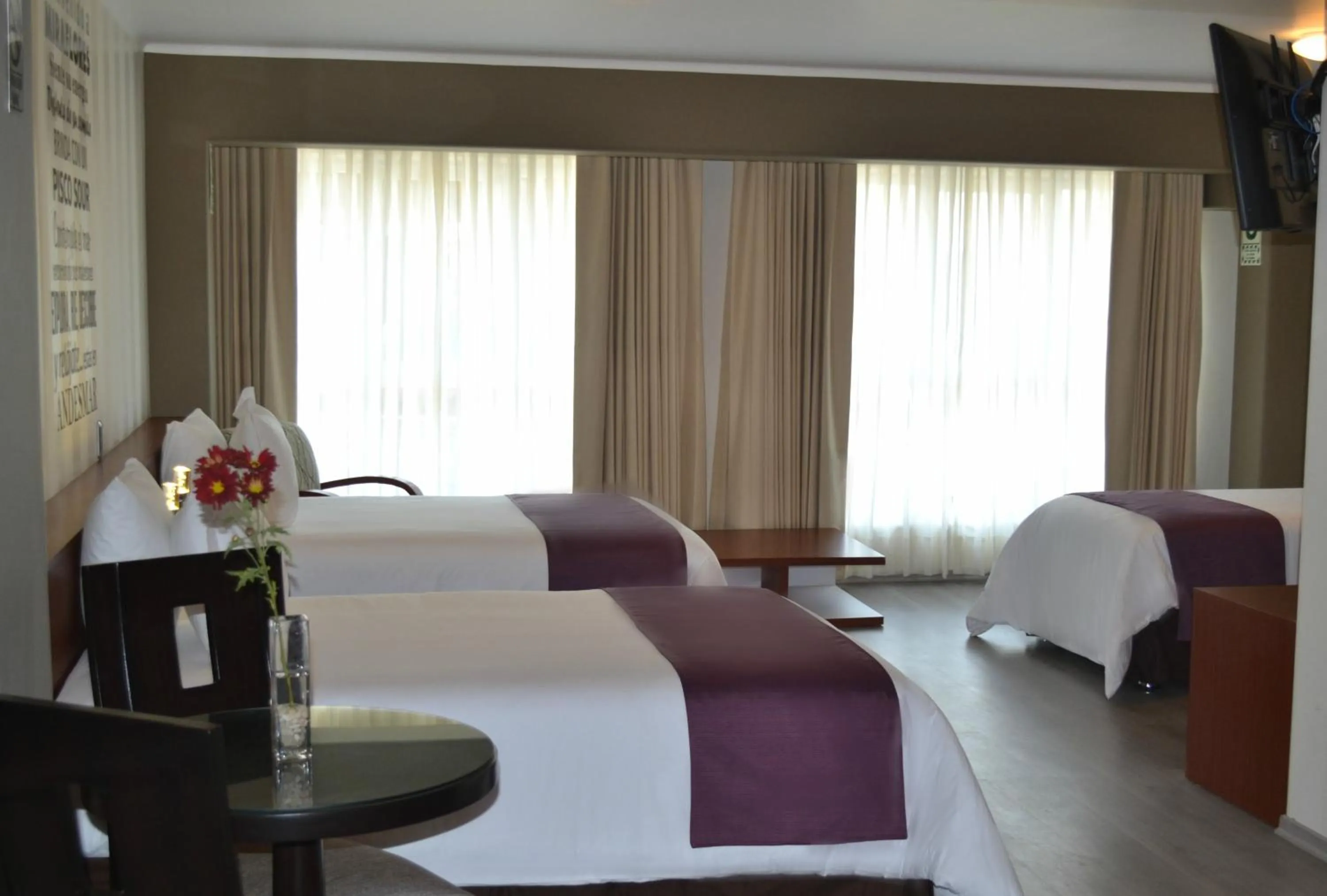 Bed in Hotel Andesmar