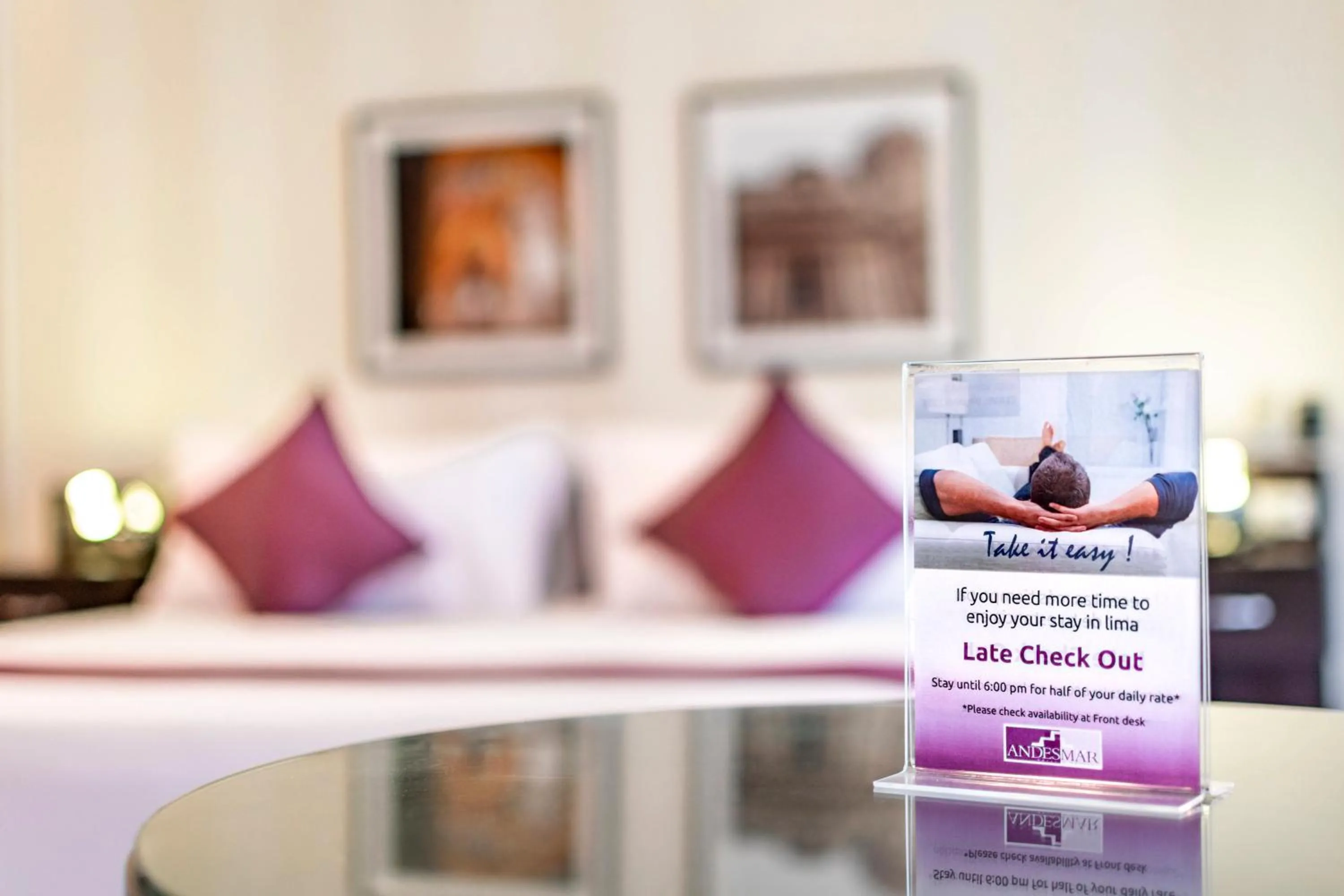 Bed in Hotel Andesmar