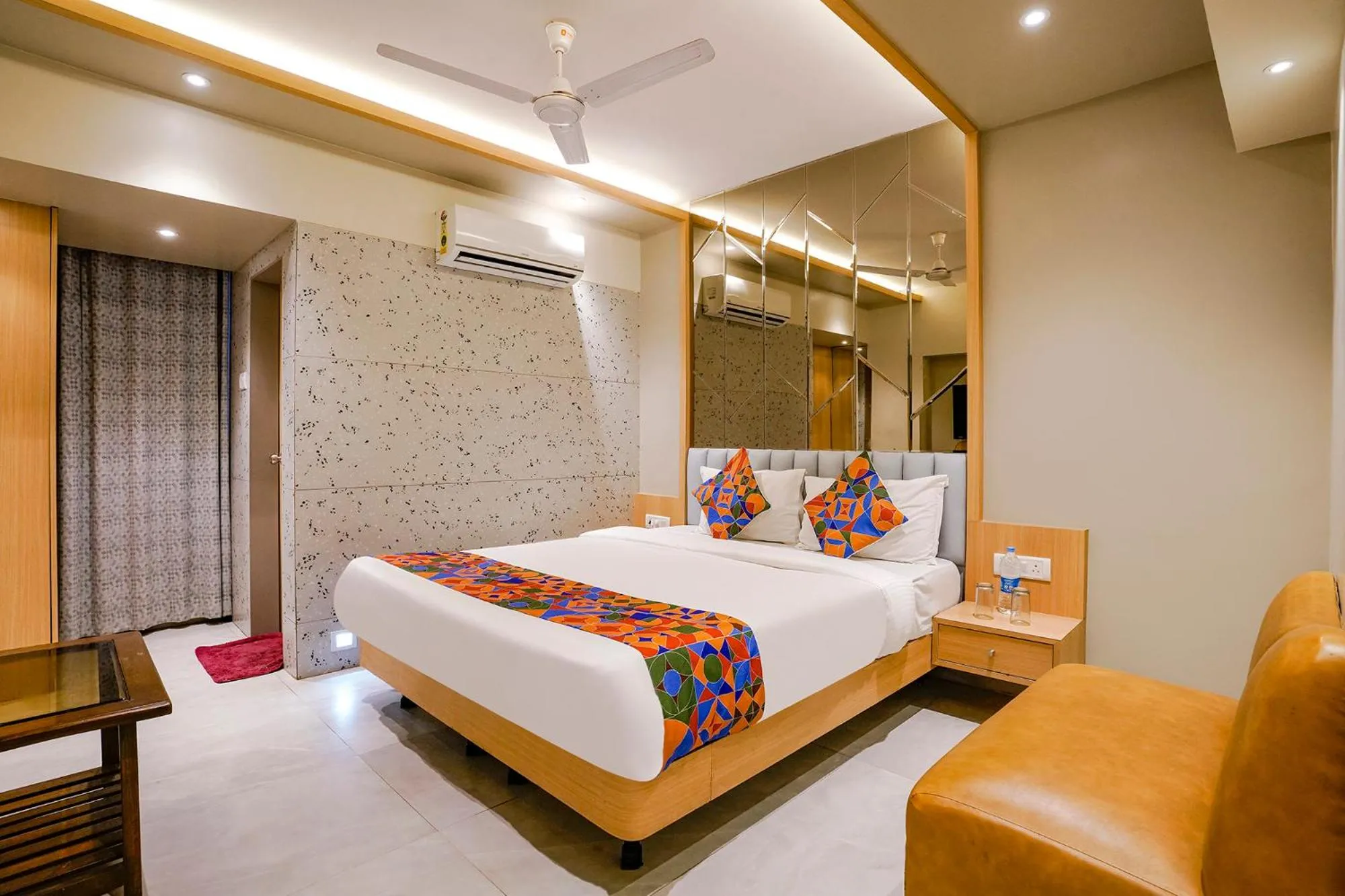 Bed in FabHotel Springs Lodging