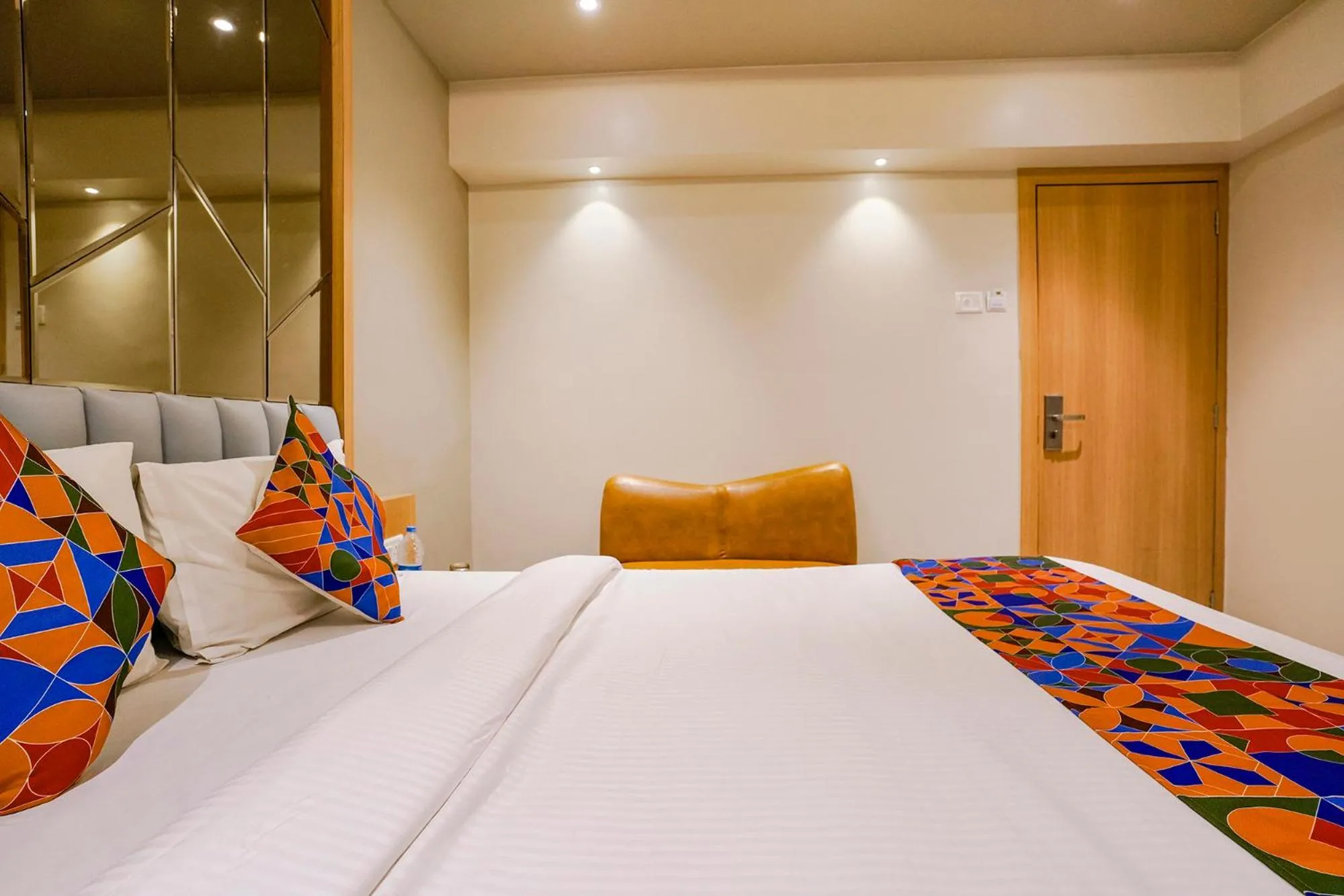 Bed in FabHotel Springs Lodging