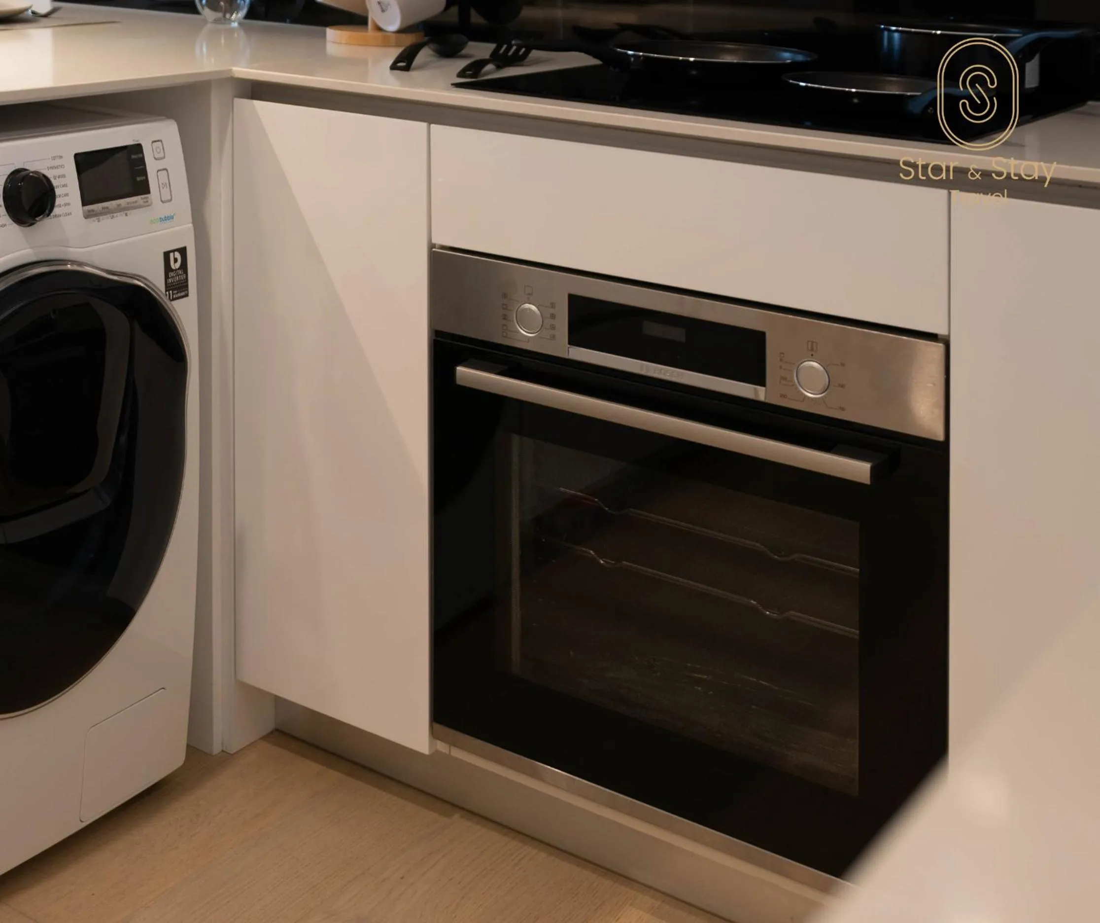 Kitchen or kitchenette in AXQUISITE SUITES at KLCC