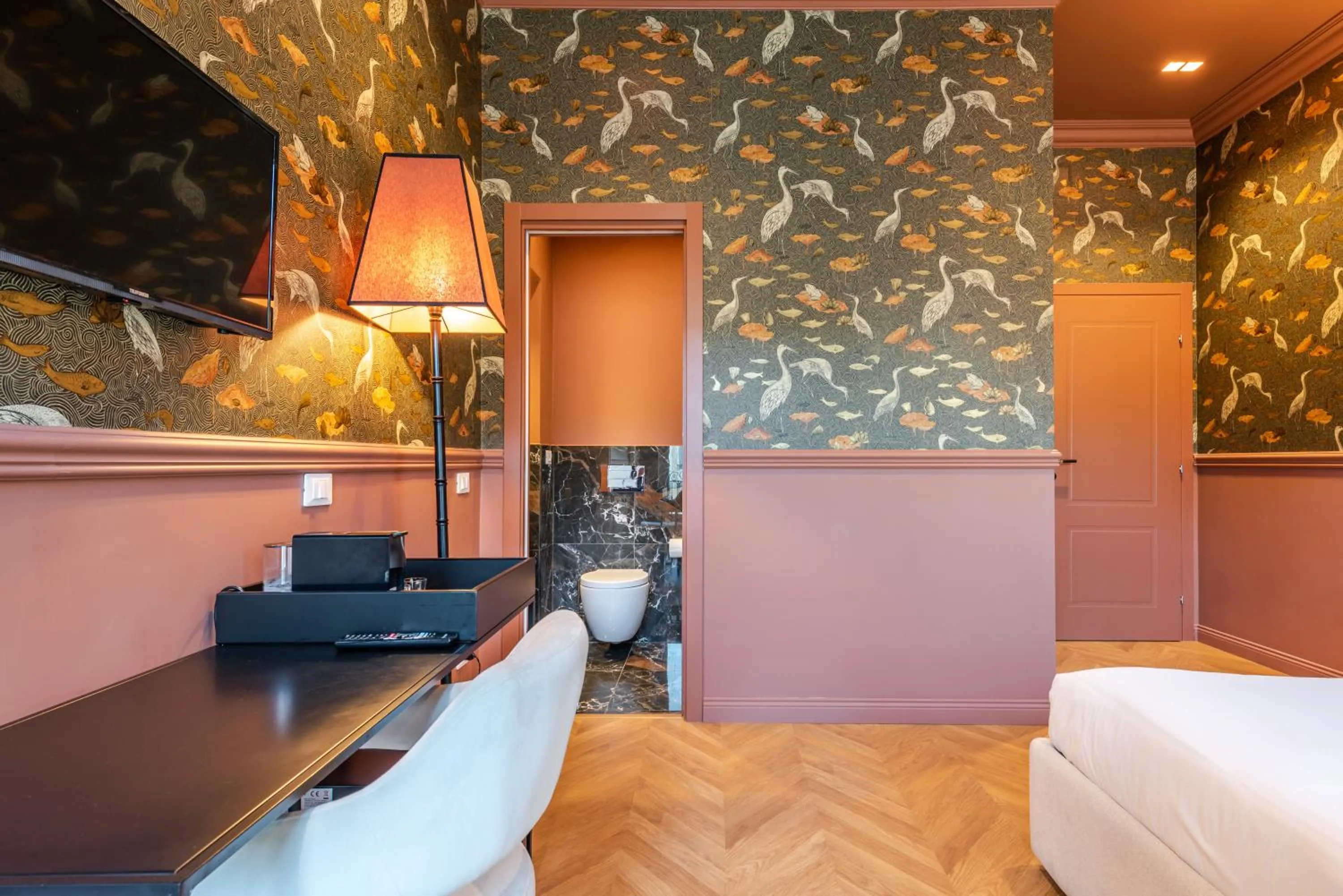 Living room, Bed in DH Rooms Spiga