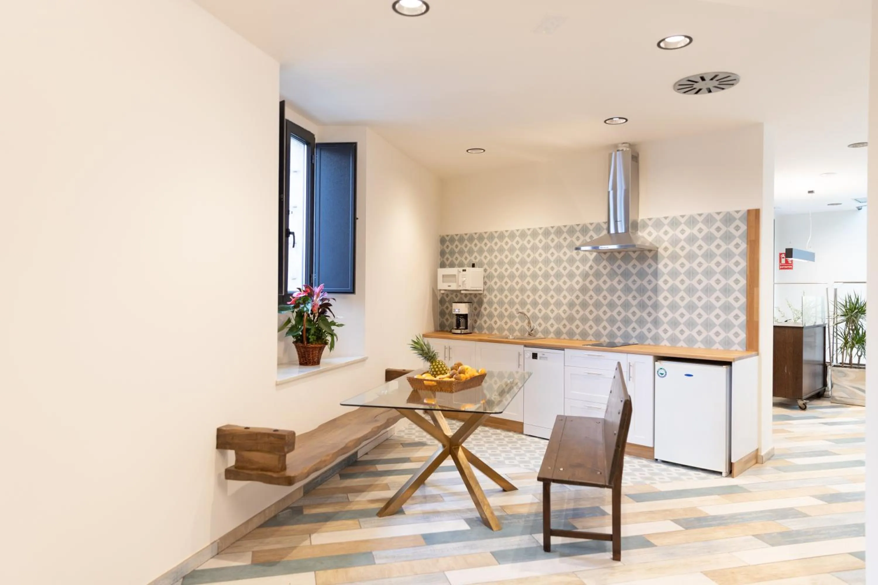 Kitchen or kitchenette in Hotel Casa da Luz