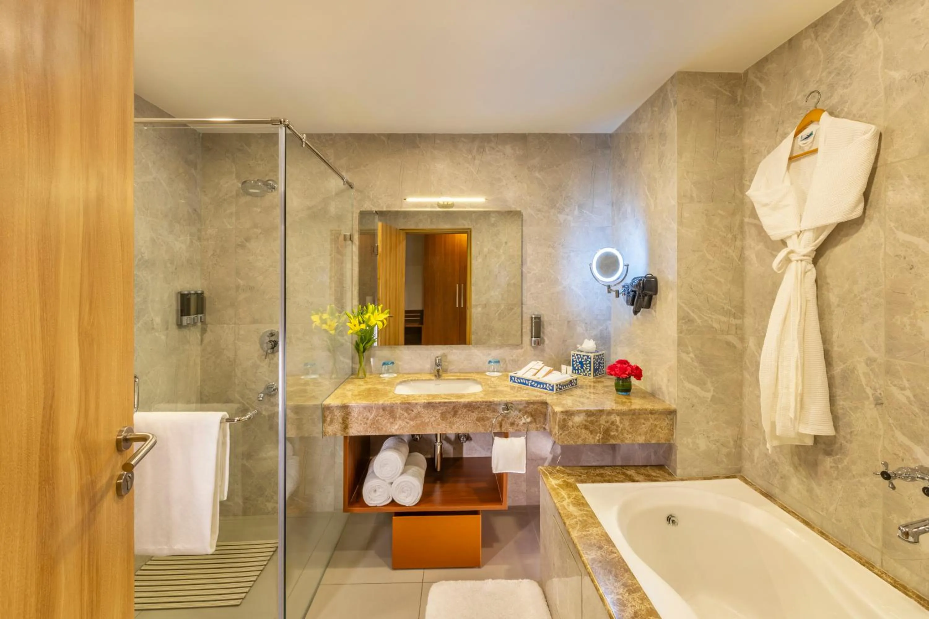 Bathroom in ExpoInn Suites and Convention