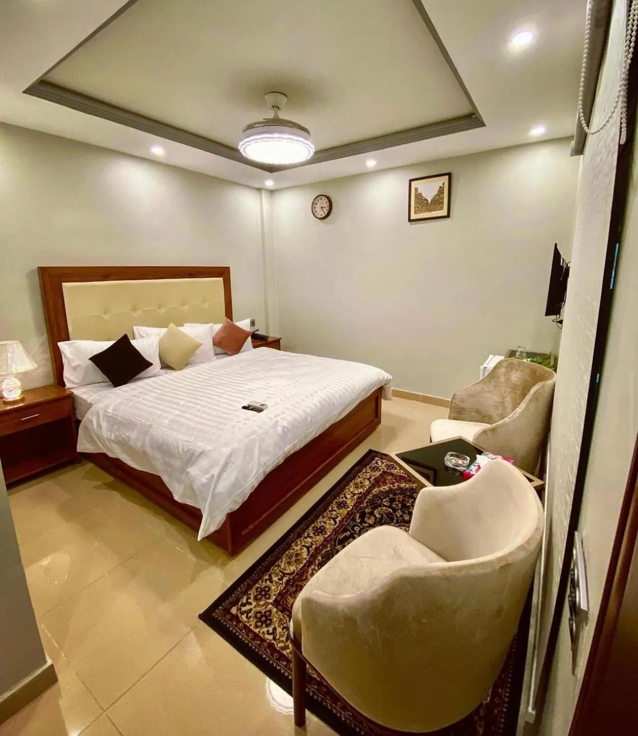 Bed in Grand Luxury Hotel Multan