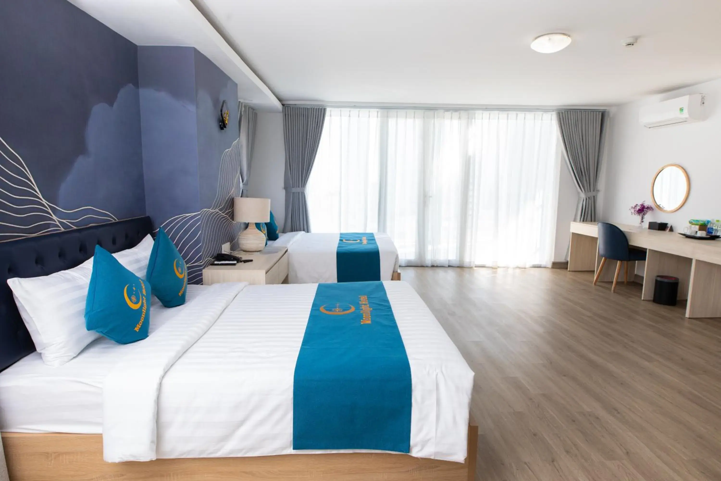 Family Twin Room With City View in Moonlight Nha Trang Hotel Family Twin Room With City View in Moonlight Nha Trang Hotel