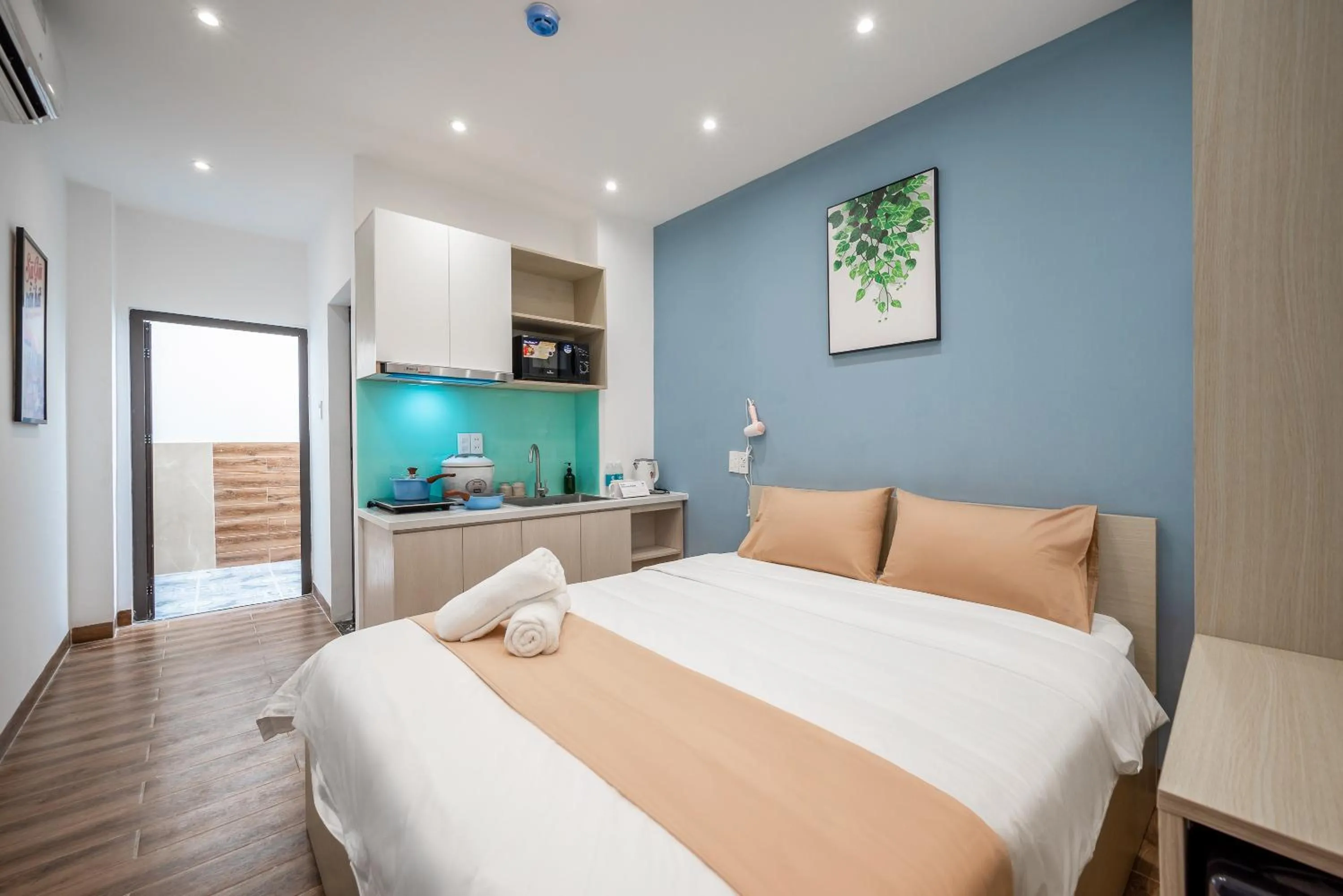 Bed in Cozrum Homes - Winter Corner