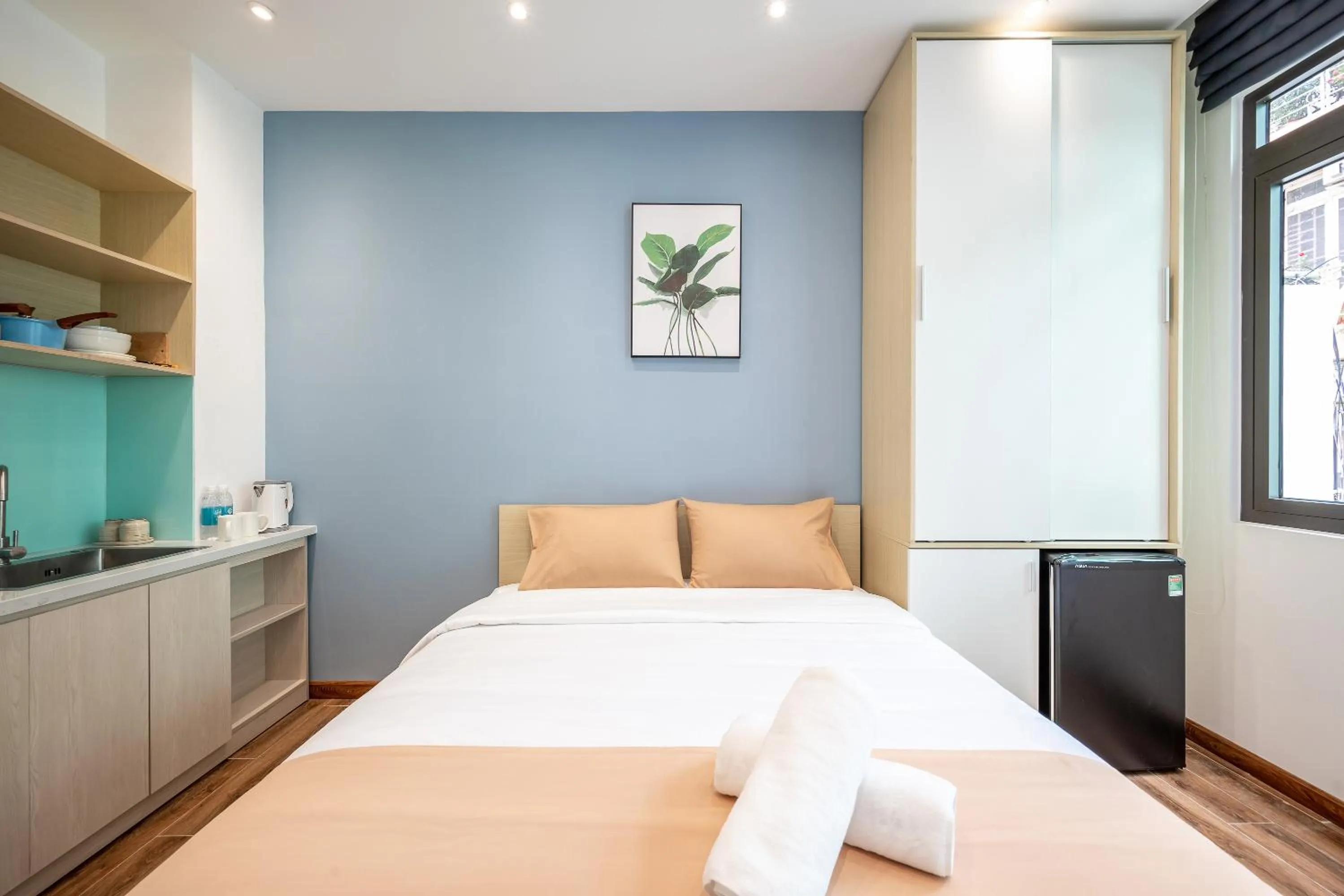 Bed in Cozrum Homes - Winter Corner