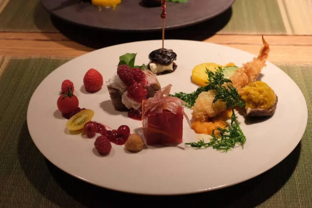 Dinner in Azumino Salon1 Cozy Onsen Retreat